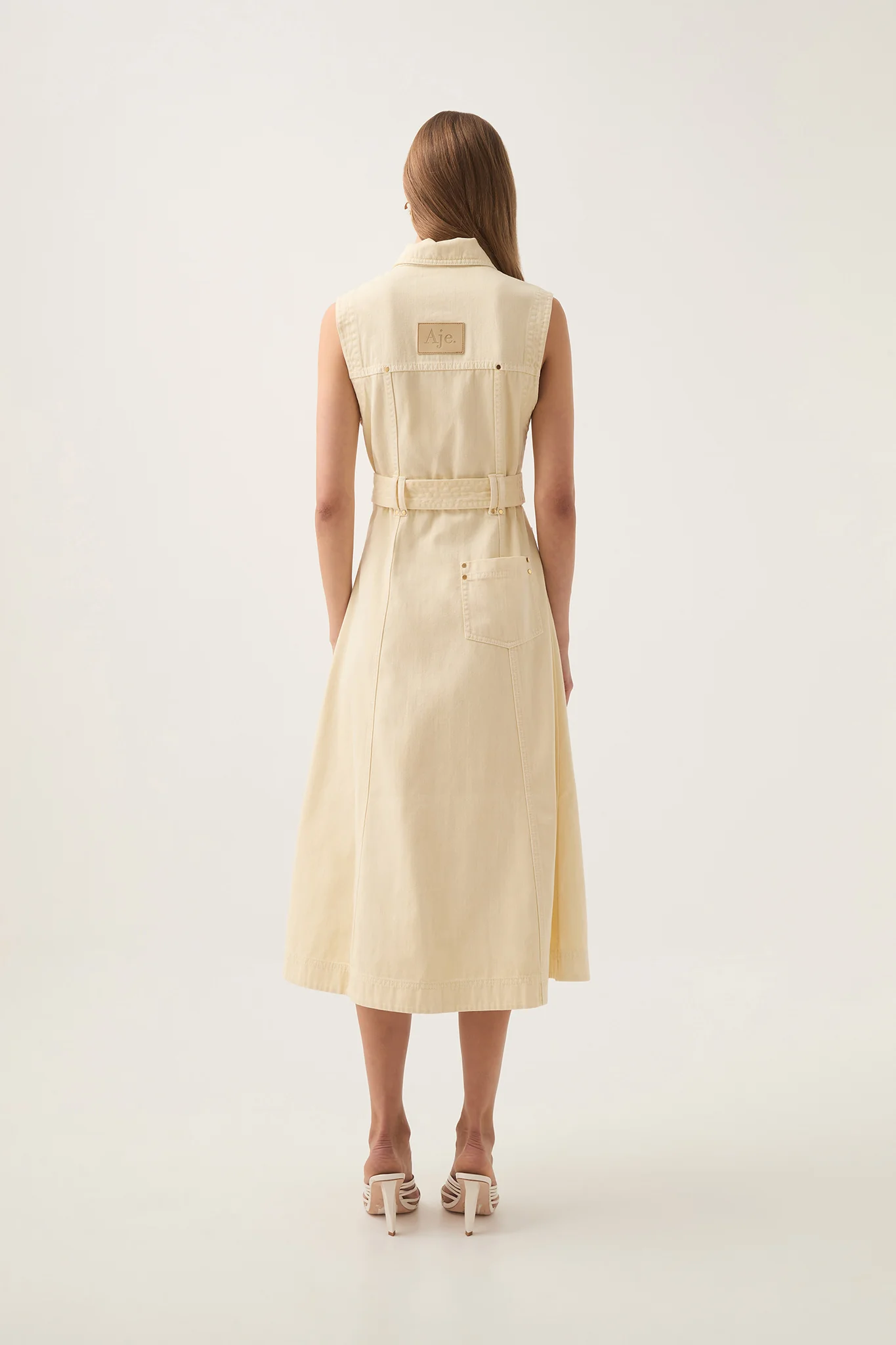 Ray Denim Midi Dress - Image 7