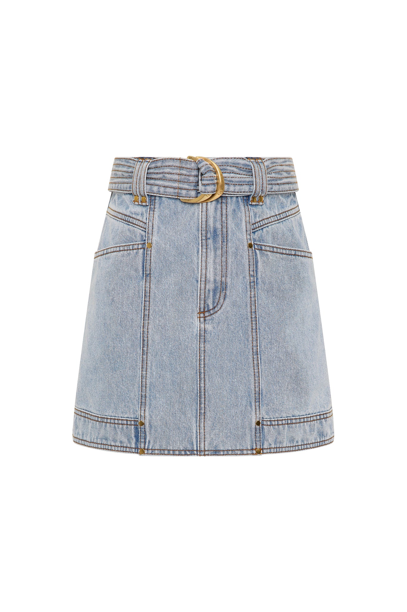 Ray Denim Mini Skirt - Image 2