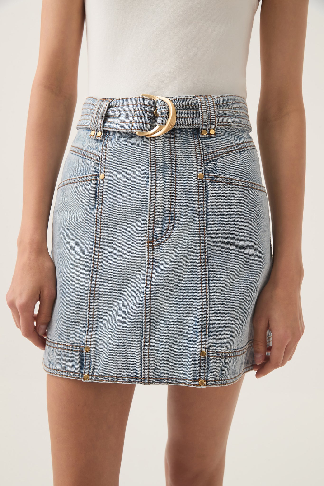 Ray Denim Mini Skirt - Image 5