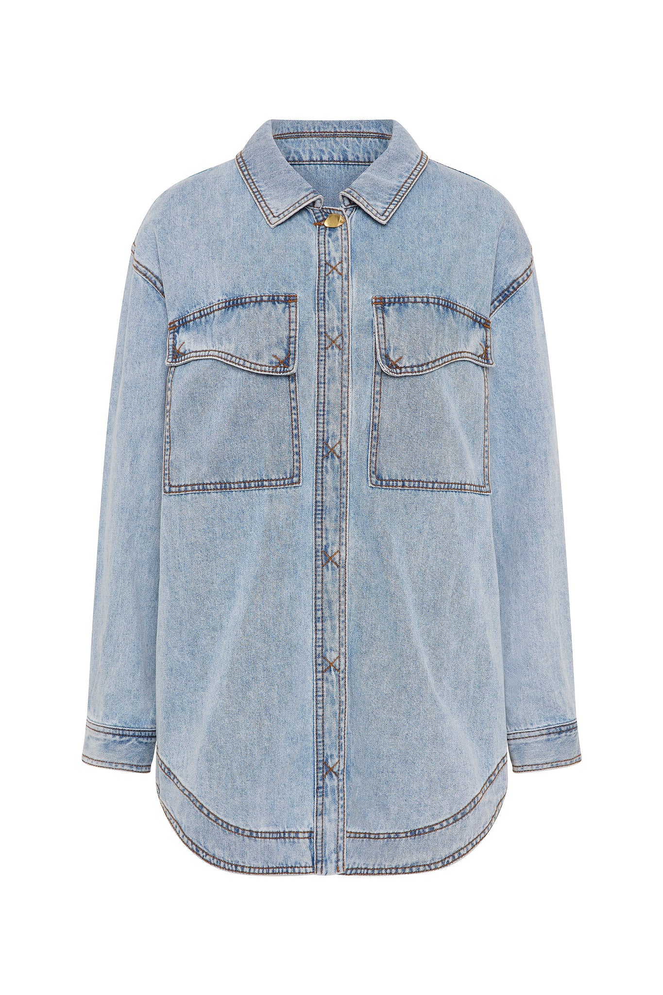 Ray Longline Denim Shirt - Image 2