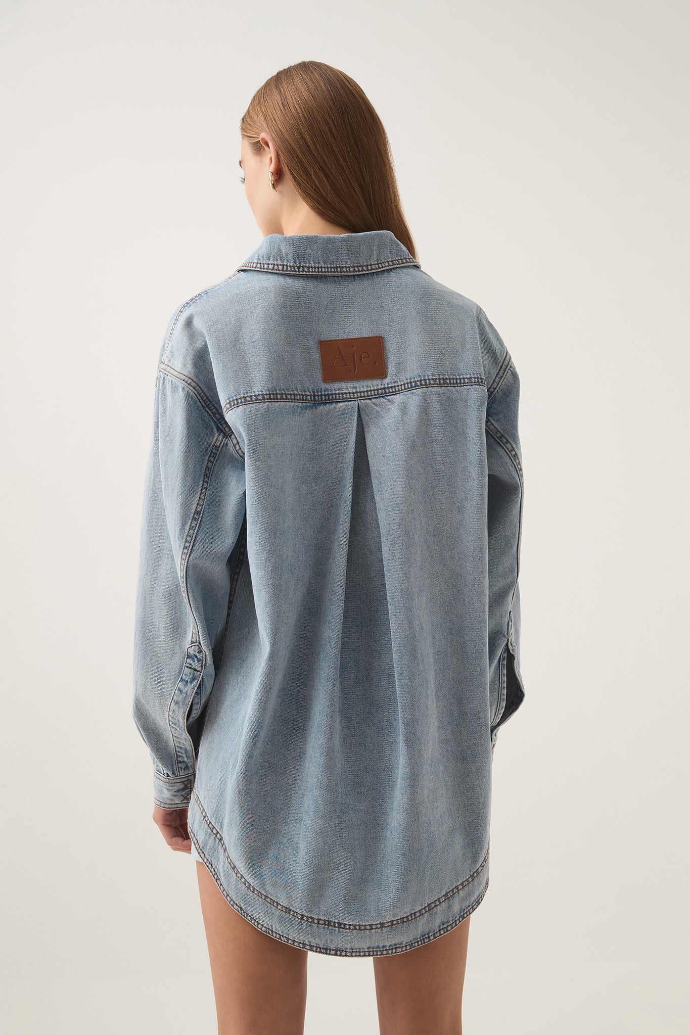 Ray Longline Denim Shirt - Image 8