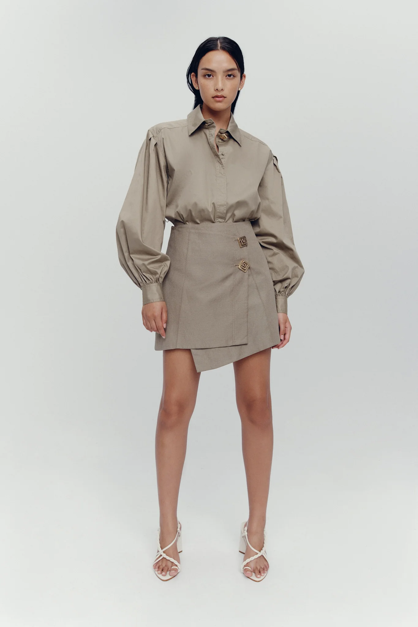 Realm Wrap Front Mini Skirt - Image 6