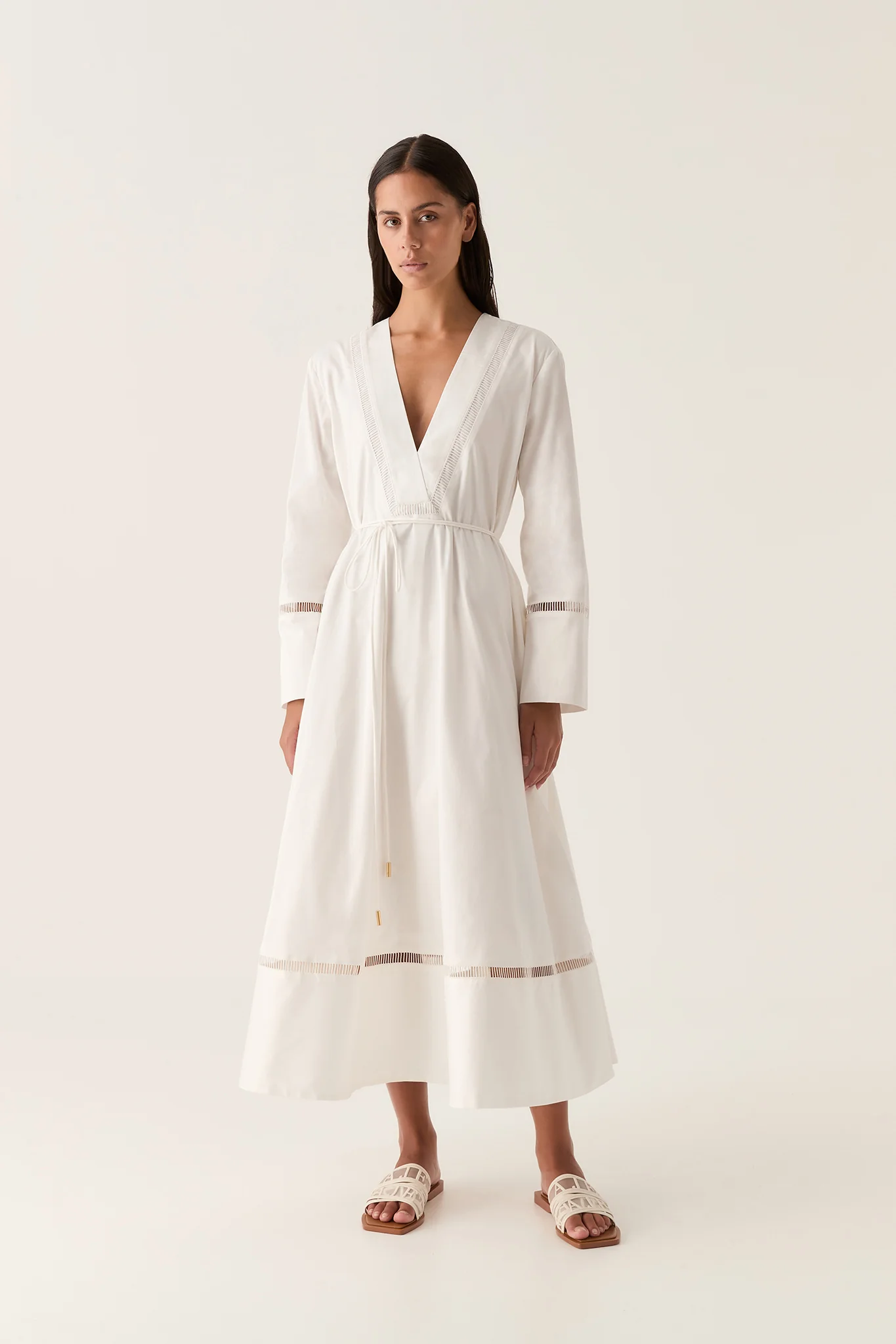 Reborn Ladder Trim Midi Dress - Image 3