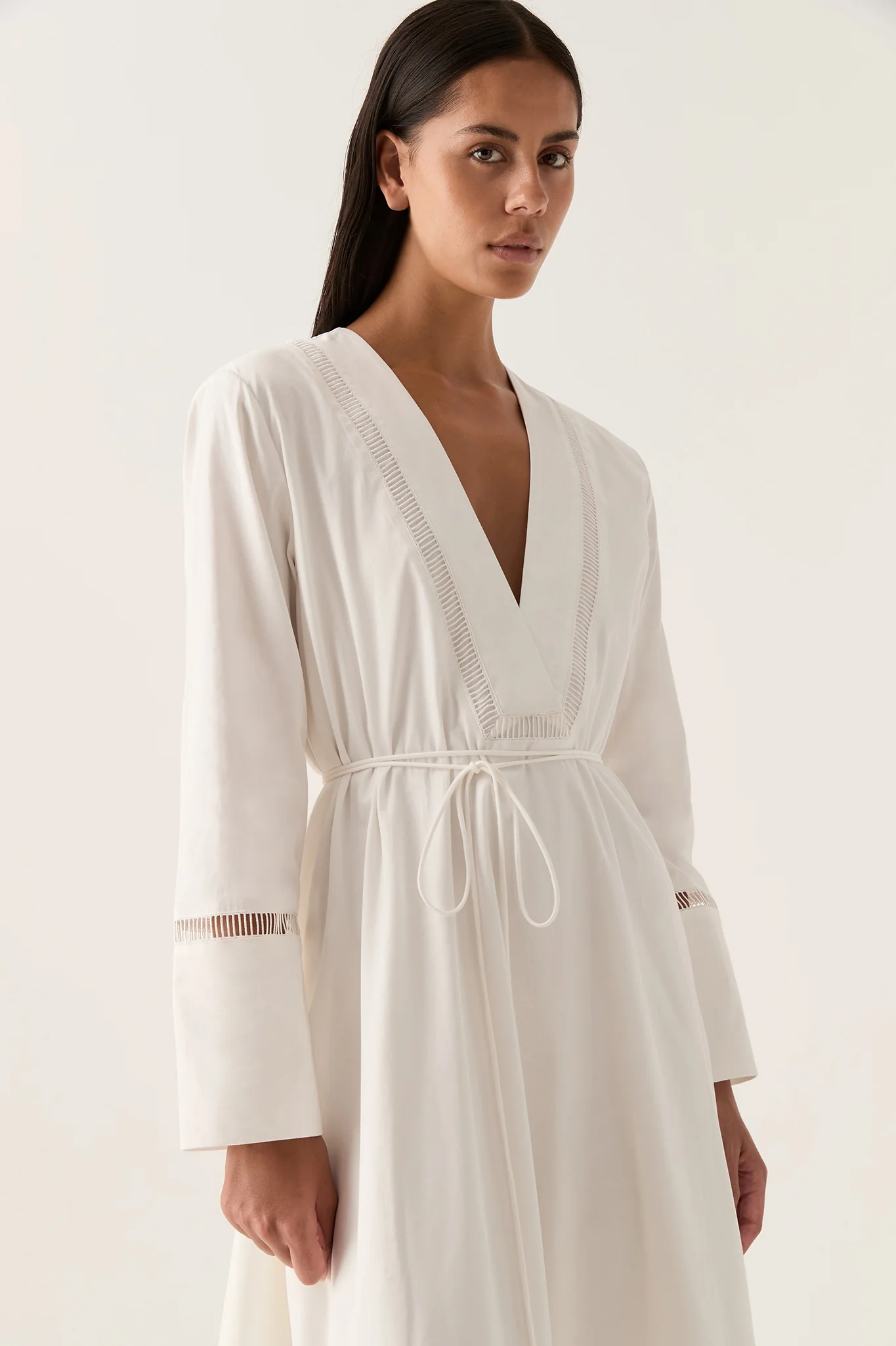 Reborn Ladder Trim Midi Dress - Image 4