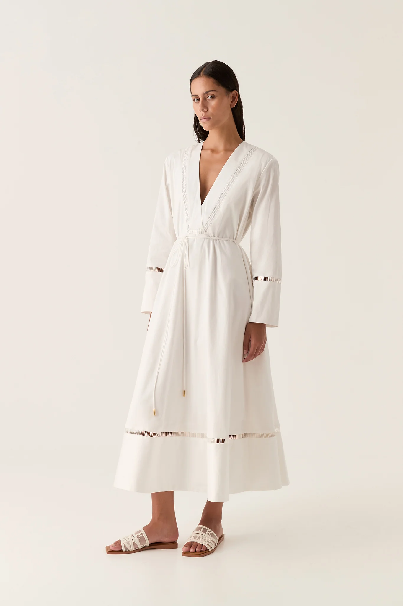 Reborn Ladder Trim Midi Dress - Image 5