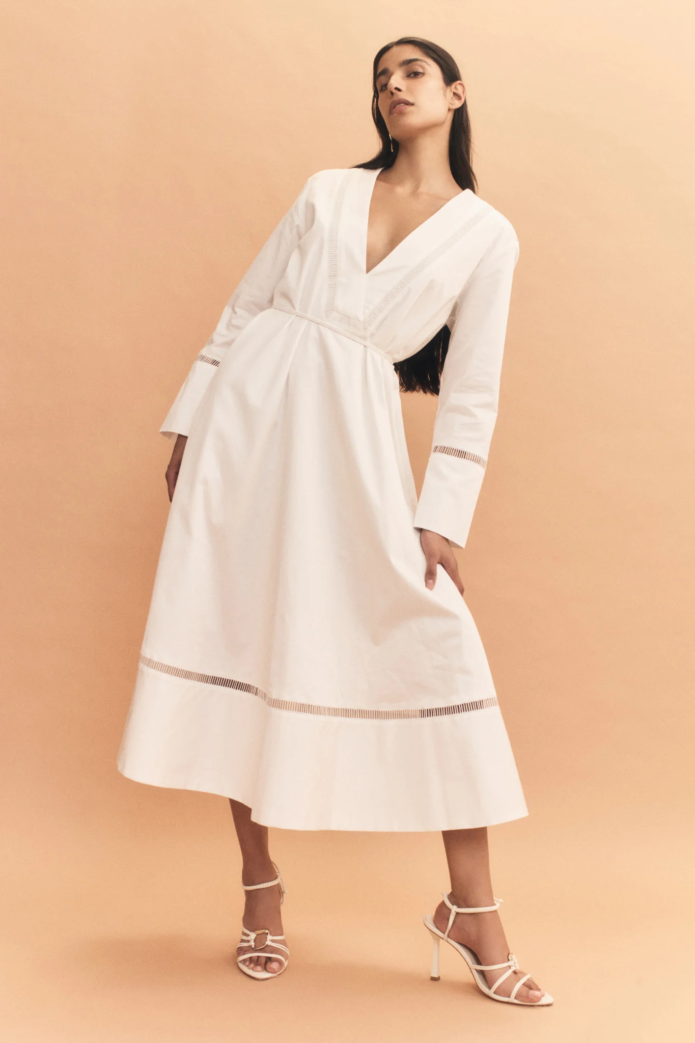 Reborn Ladder Trim Midi Dress - Image 7