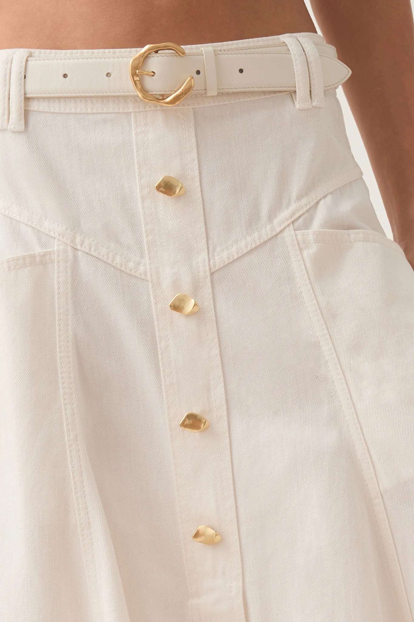 Ren Denim Midi Skirt - Image 4