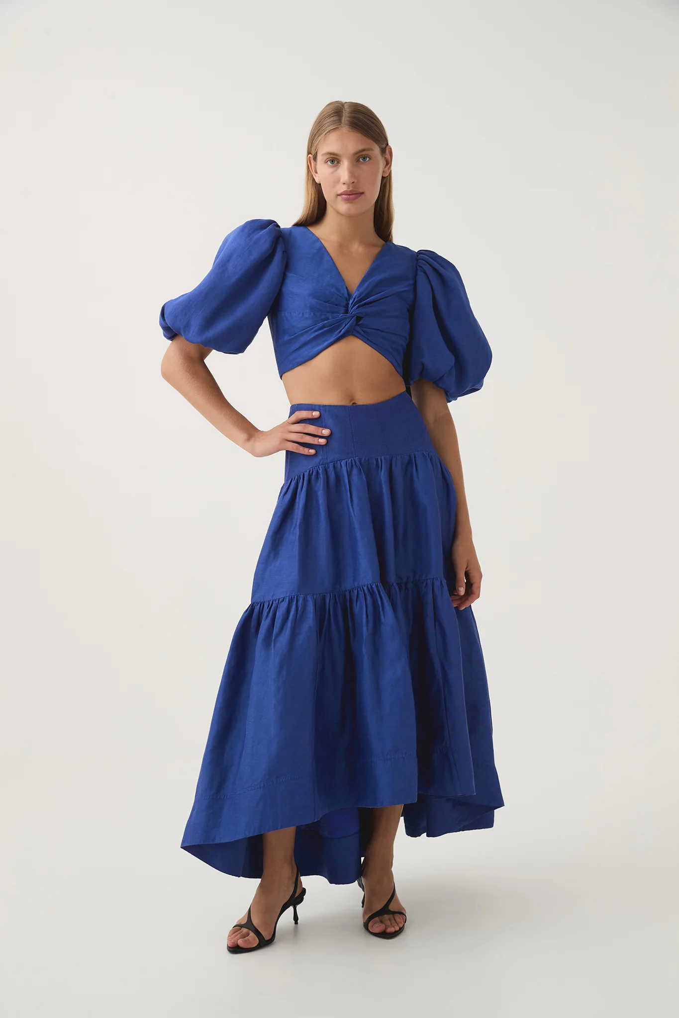 Reverb Puff Sleeve Cropped Top - Image 3