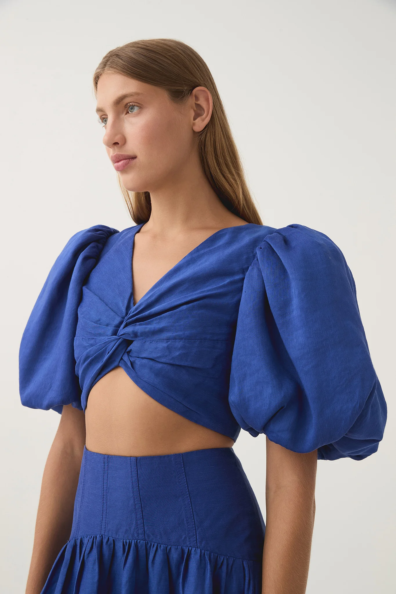 Reverb Puff Sleeve Cropped Top - Image 5