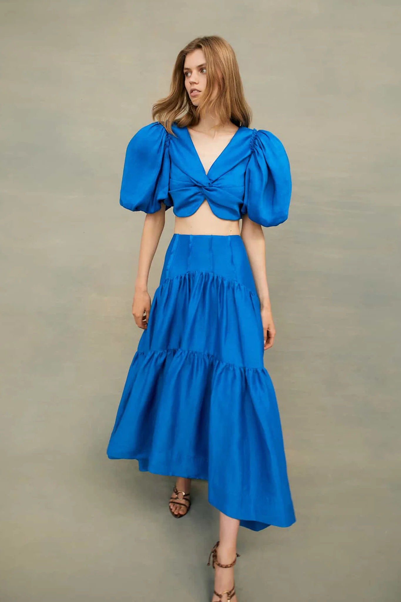 Reverb Puff Sleeve Cropped Top - Image 7