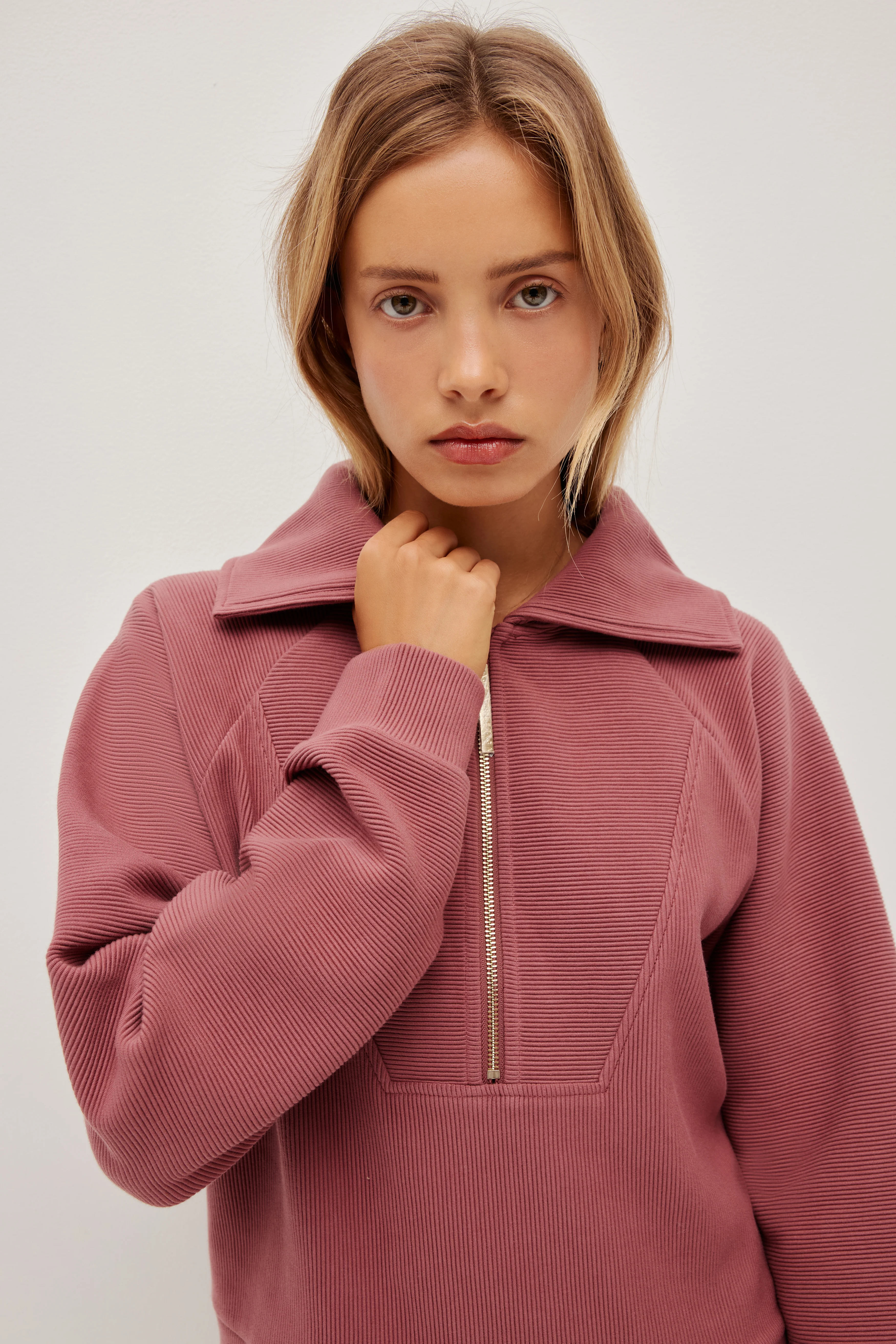 Rib 1/2 Zip Jumper - Image 6