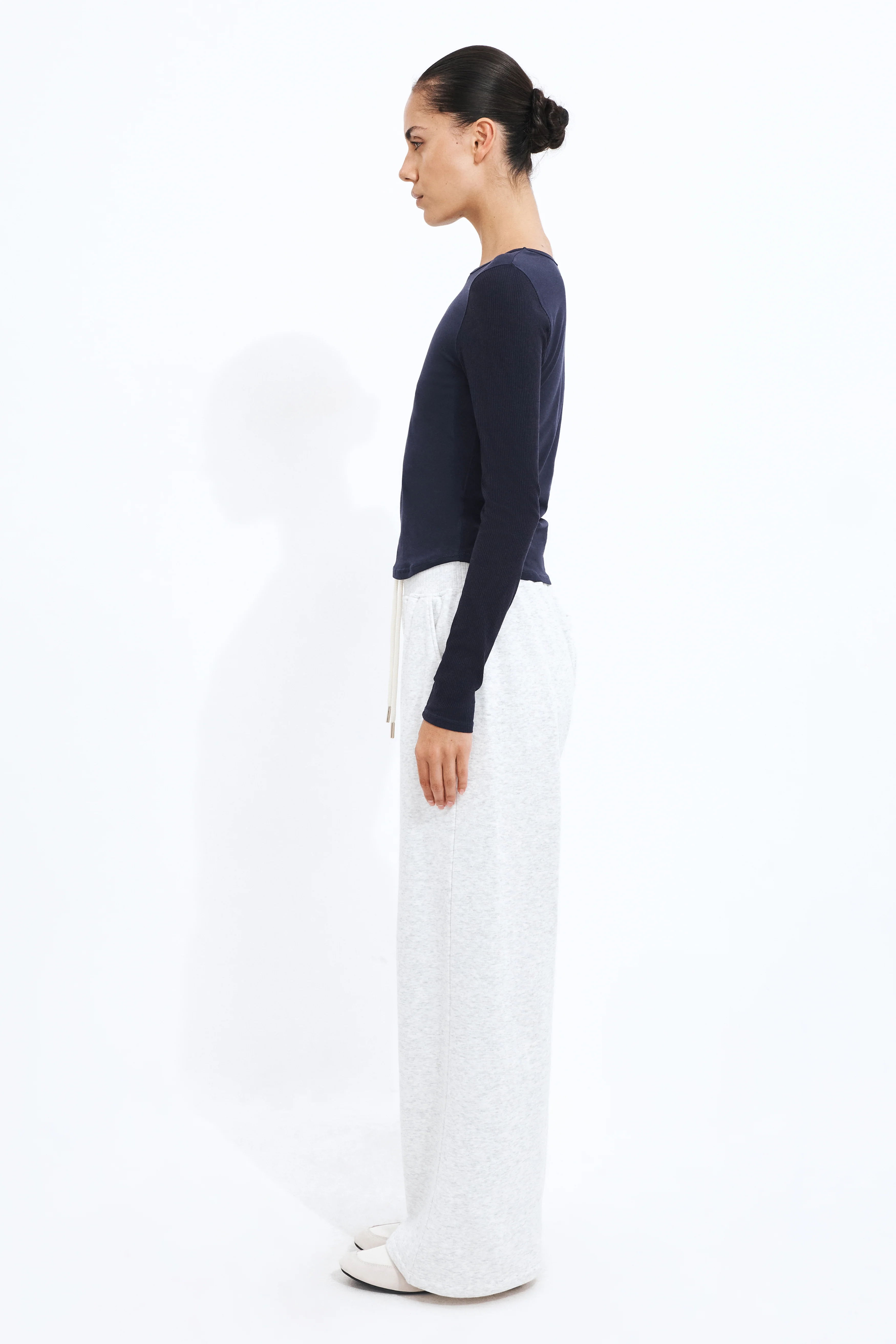 Rib Sleeve Longsleeve Top - Image 5