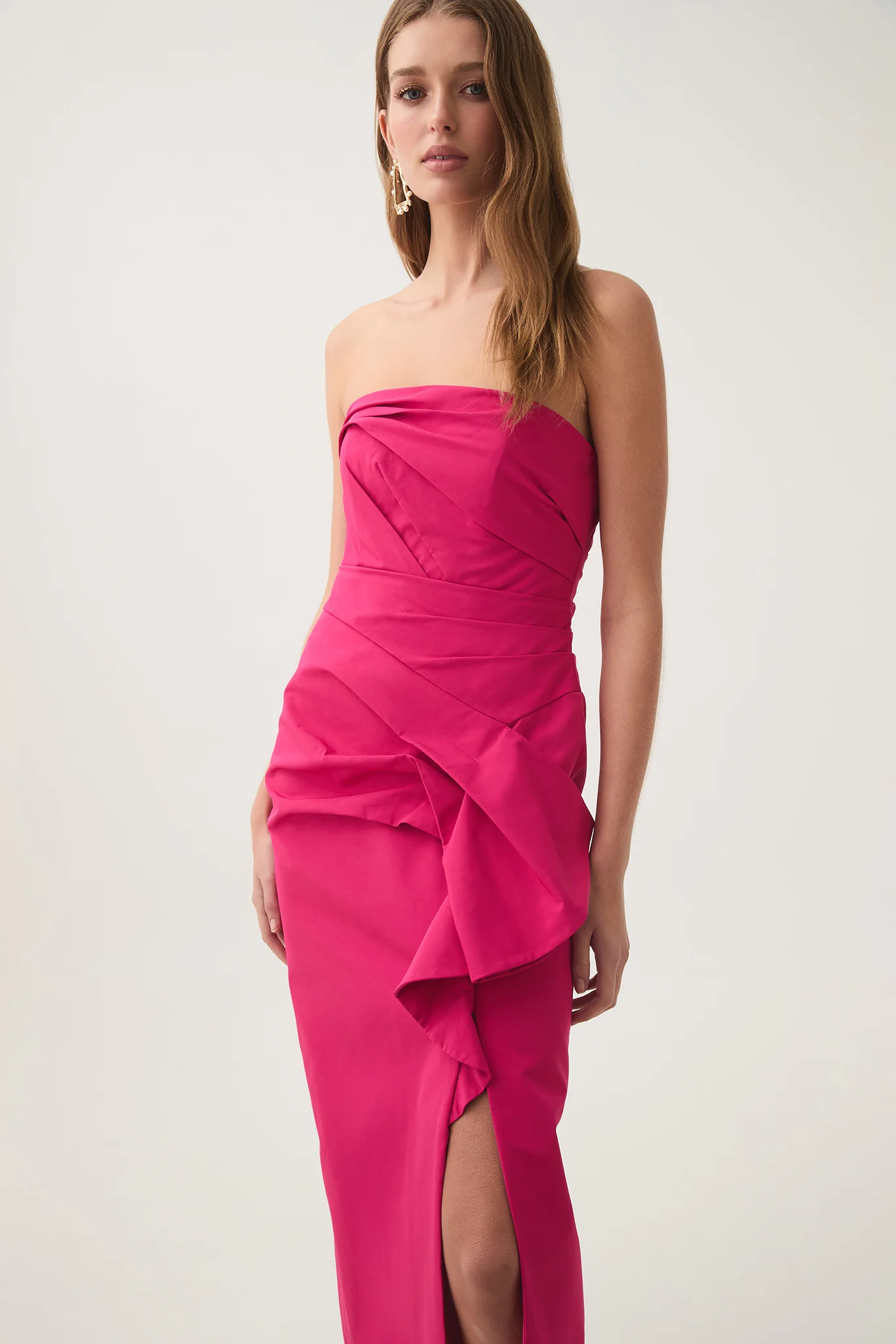 Roma Draped Midi Dress - Image 3