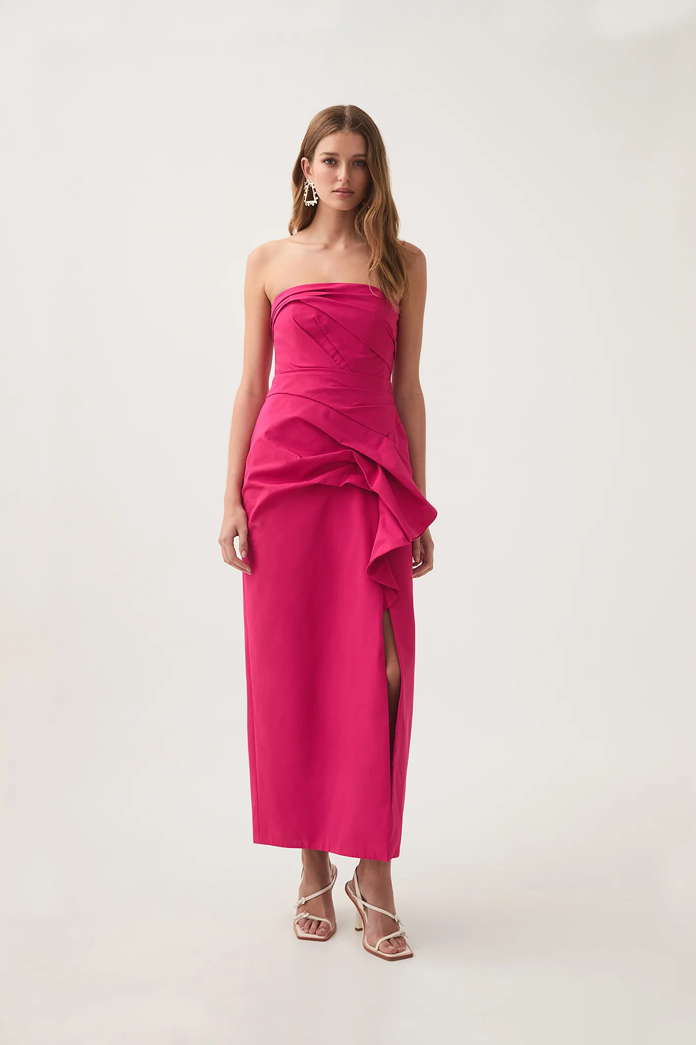 Roma Draped Midi Dress - Image 4