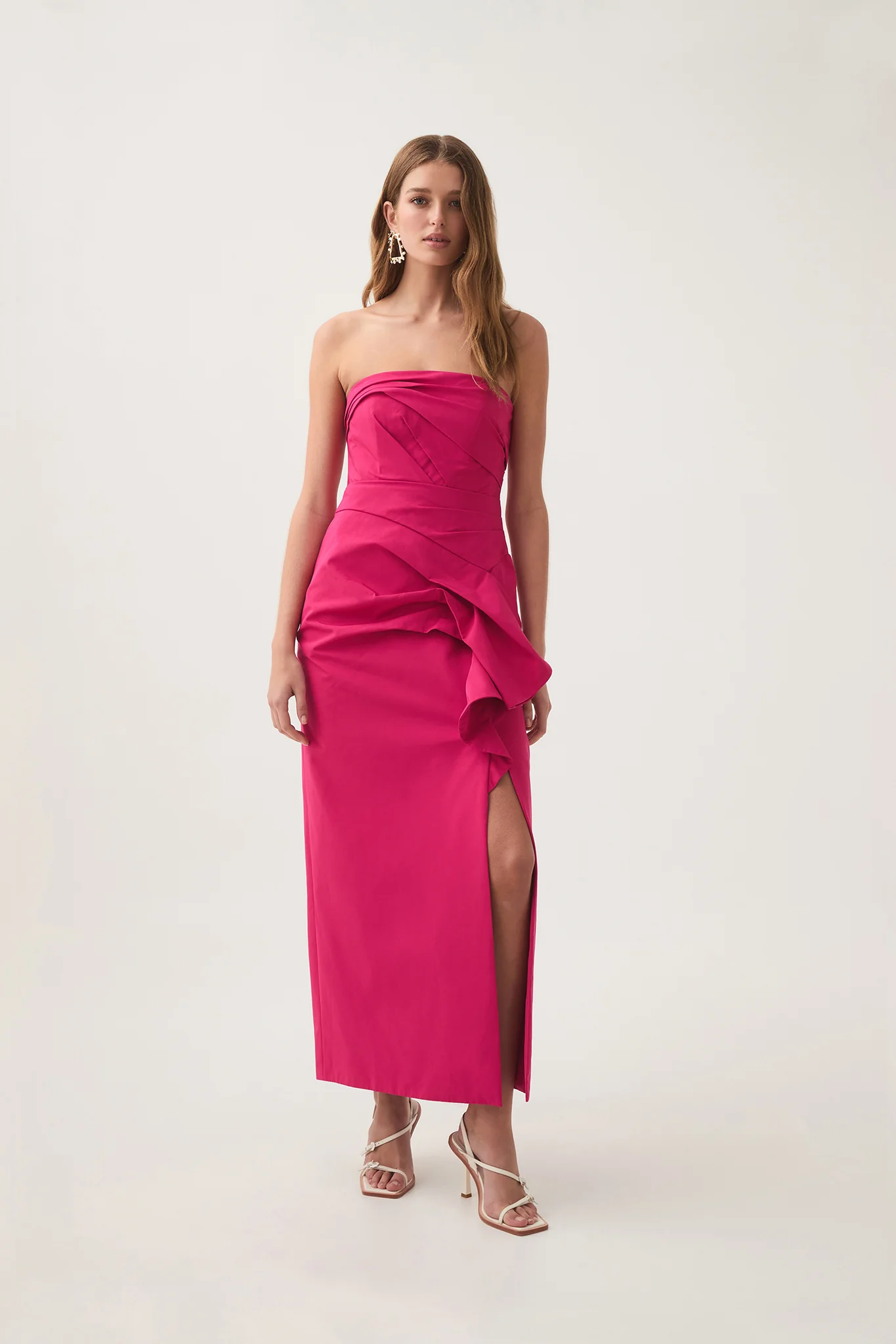 Roma Draped Midi Dress - Image 6