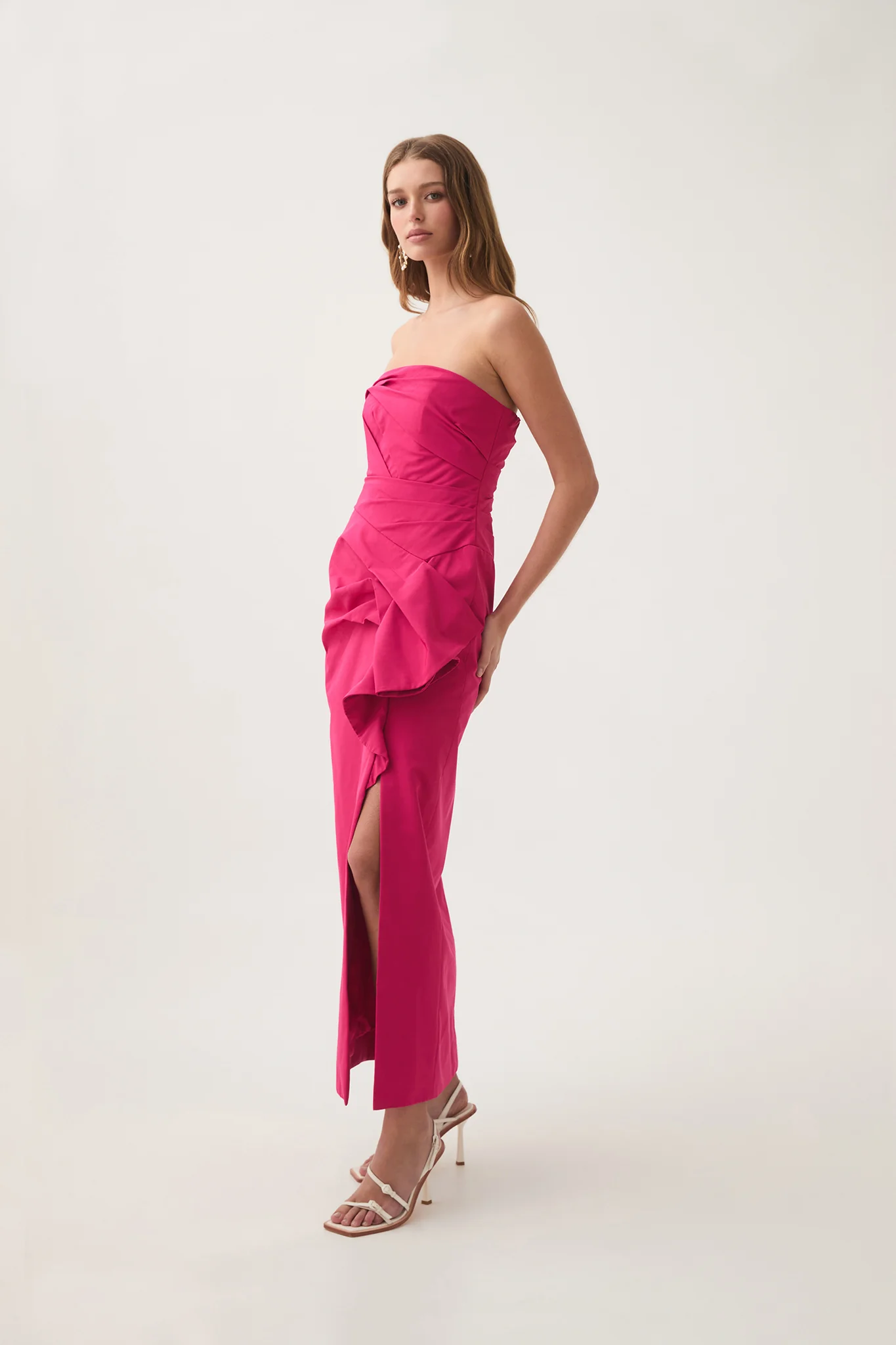 Roma Draped Midi Dress - Image 7