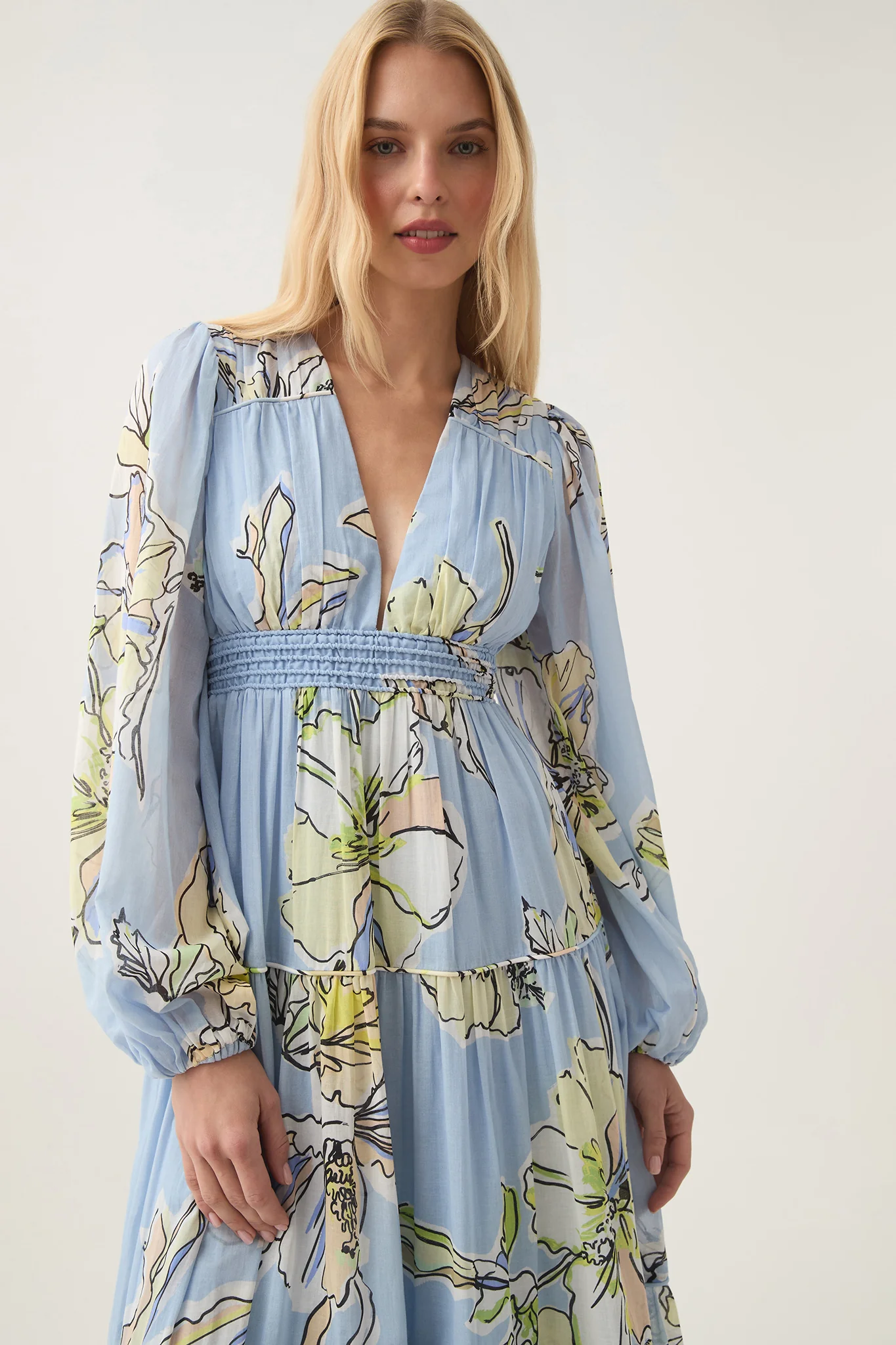 Romantica Voile Maxi Dress - Image 5