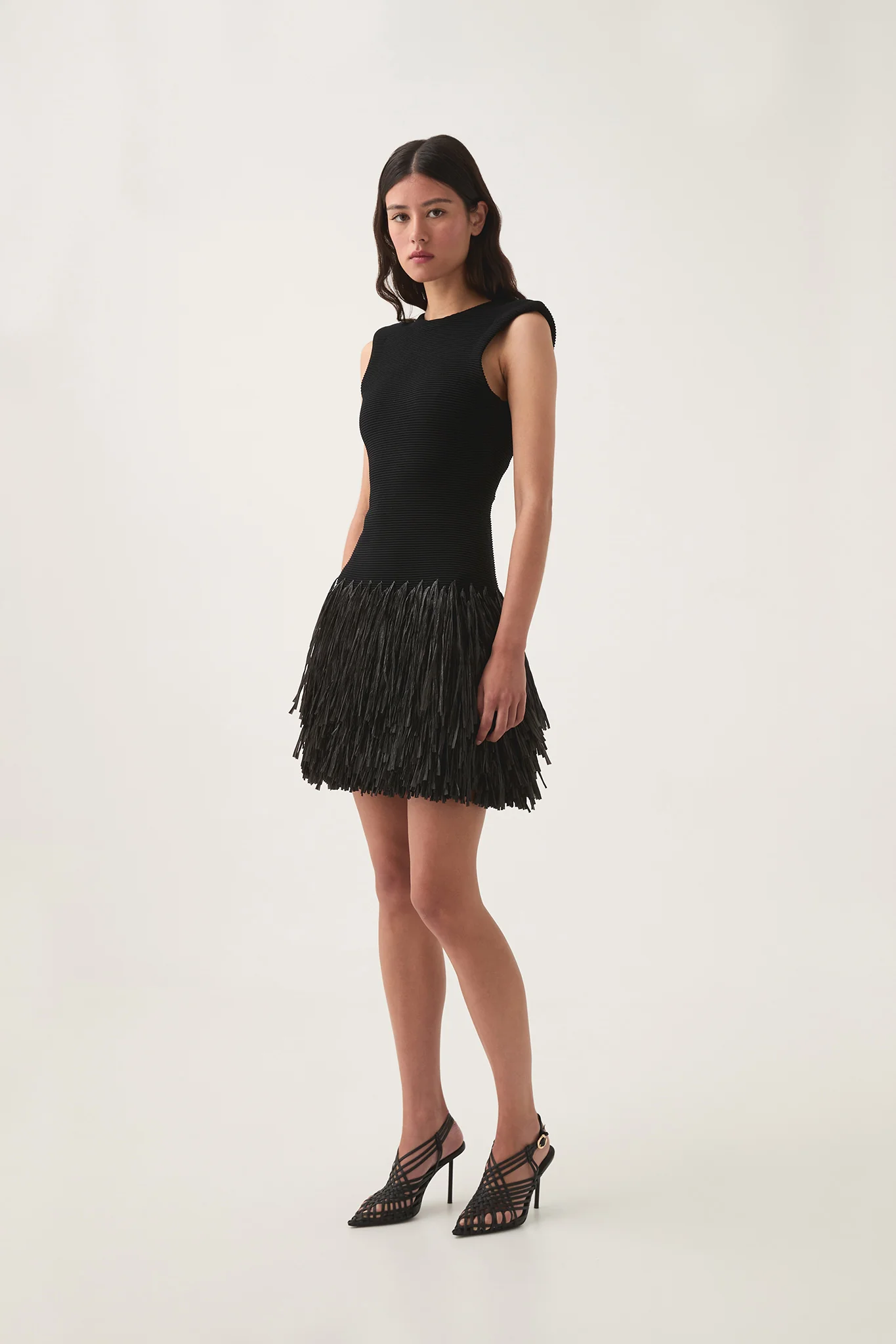 Rushes Raffia Knit Mini Dress - Image 3