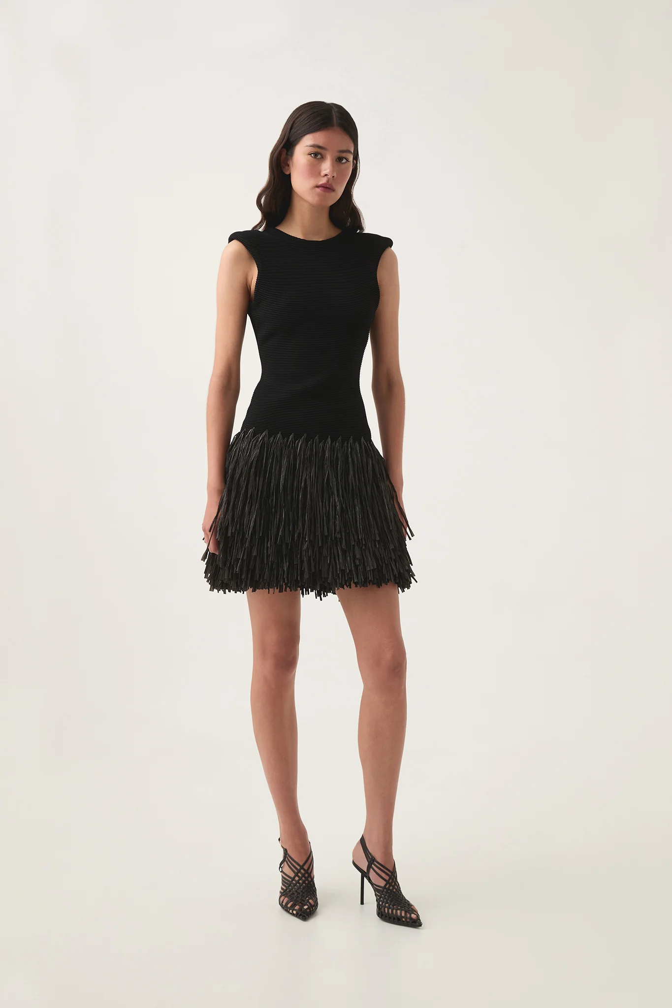 Rushes Raffia Knit Mini Dress - Image 4
