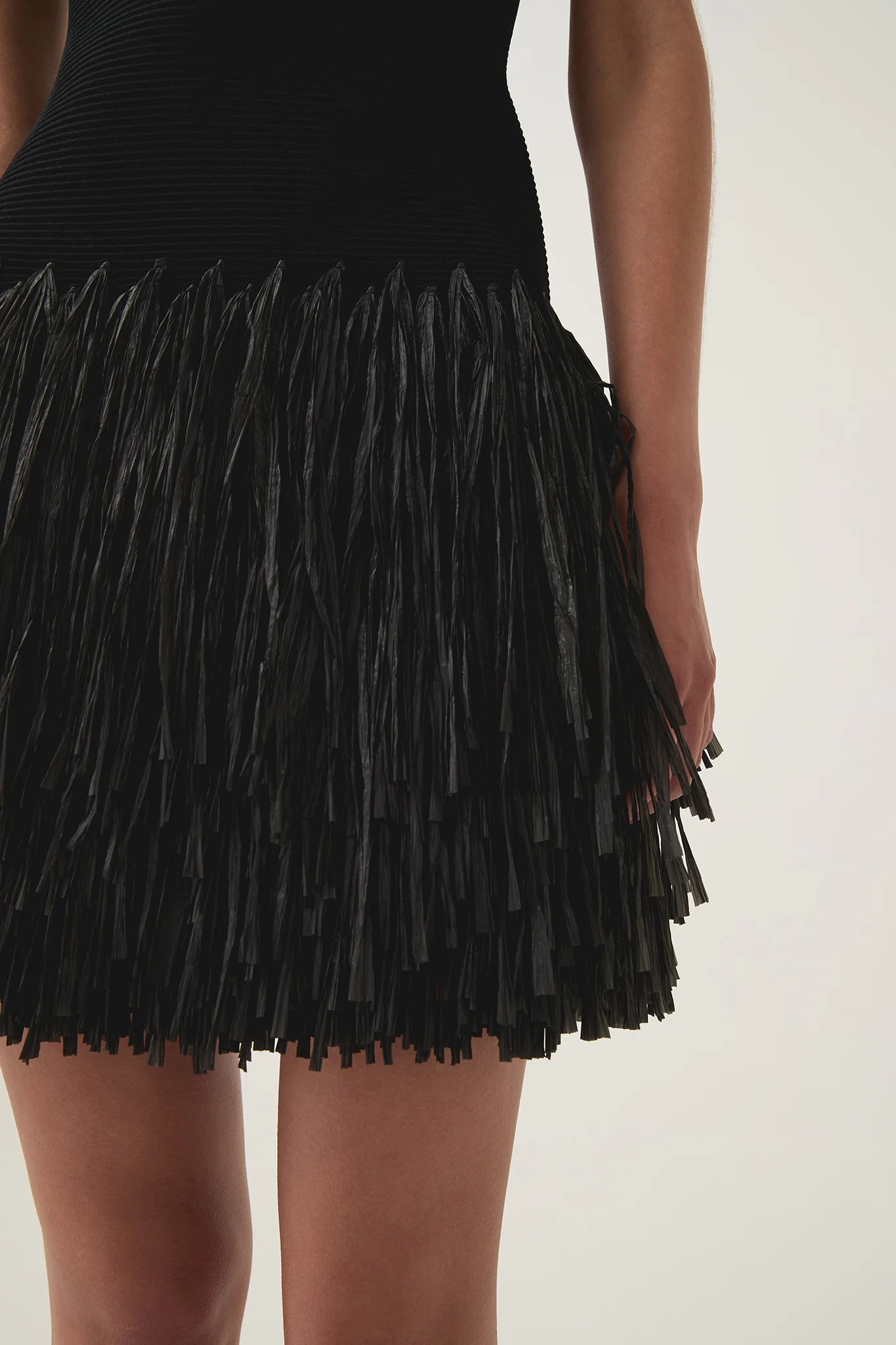 Rushes Raffia Knit Mini Dress - Image 7