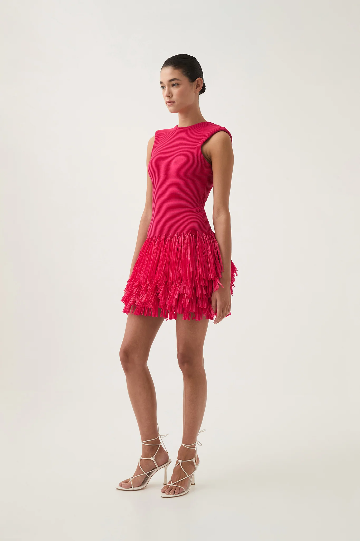 Rushes Raffia Knit Mini Dress - Image 3