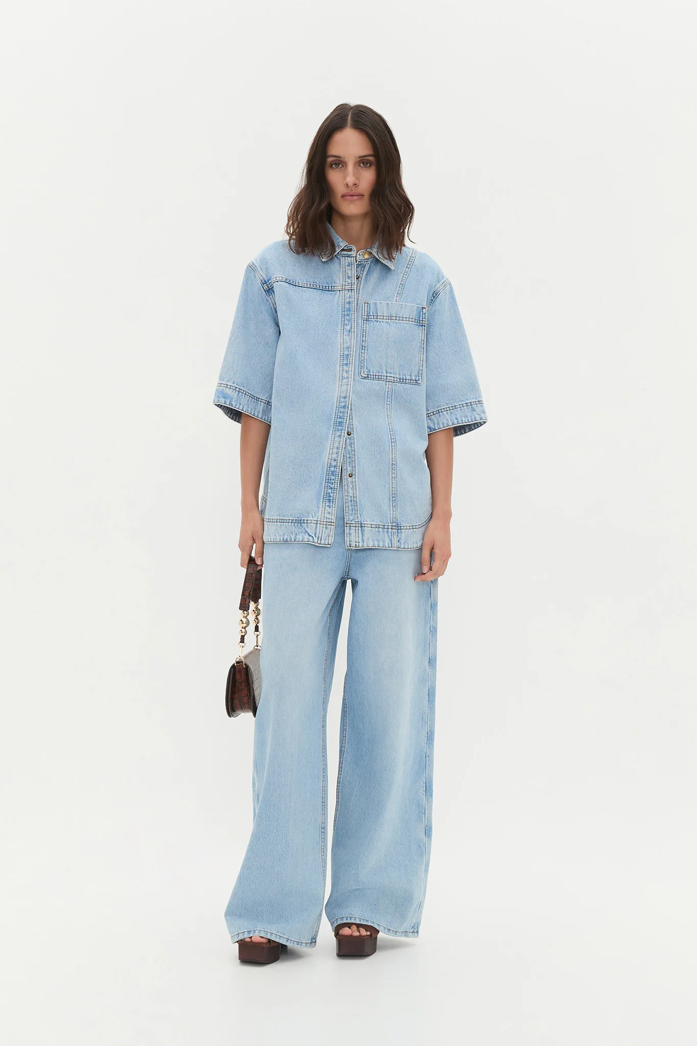 Rylan Ss Denim Shirt - Image 3