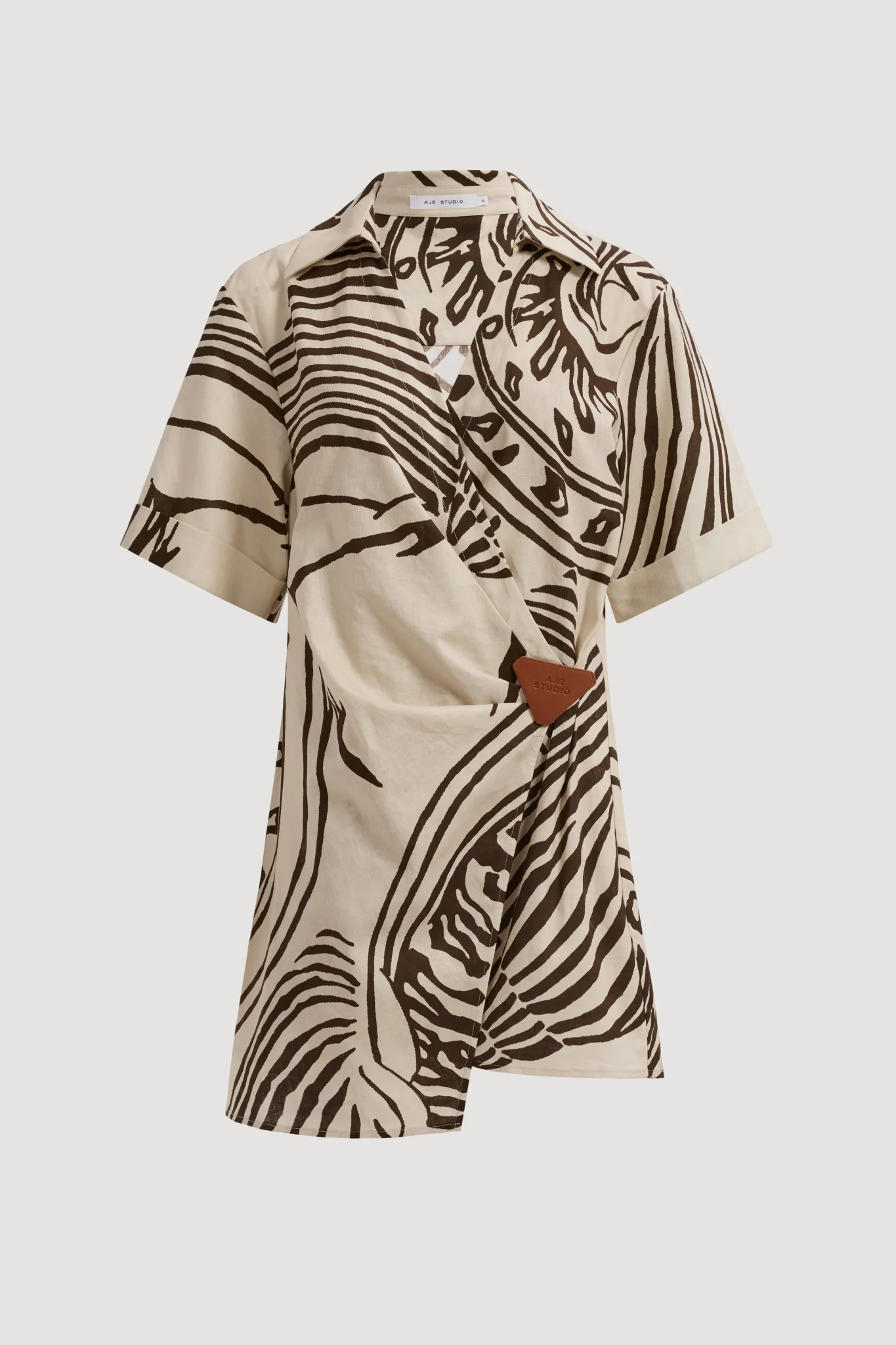 Sable Wrap Mini Dress - Image 2