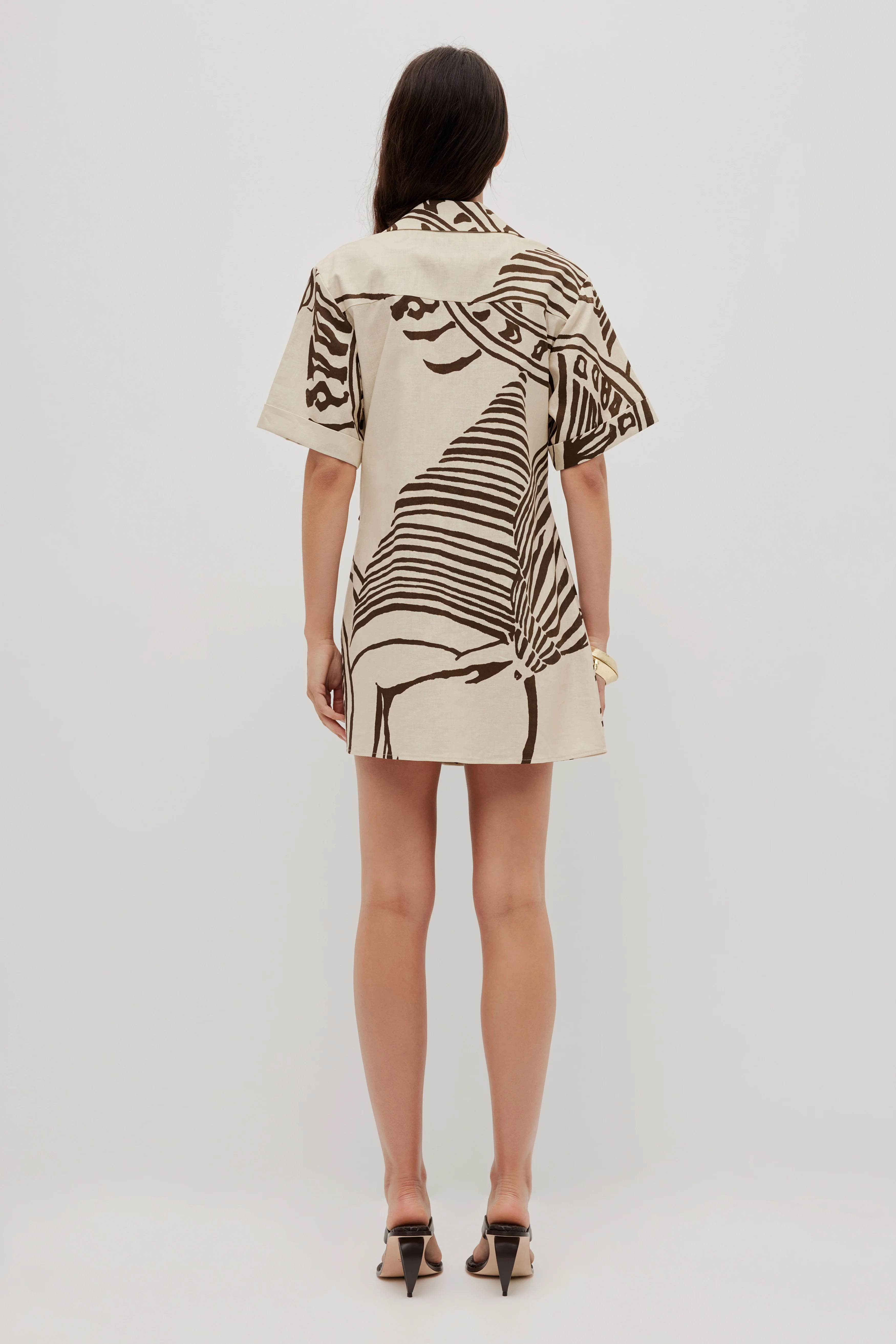 Sable Wrap Mini Dress - Image 6
