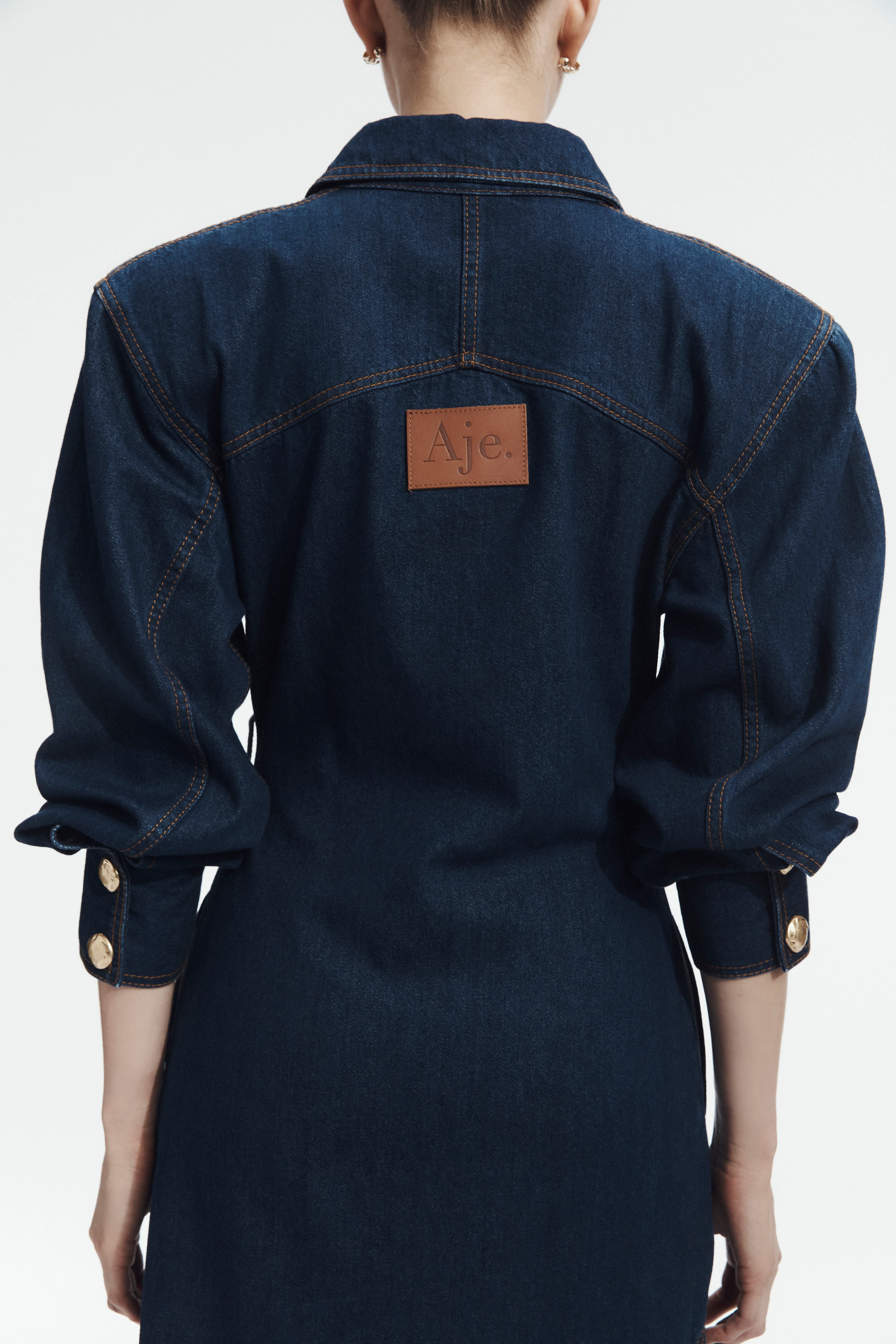 Seren Denim Midi Dress - Image 5