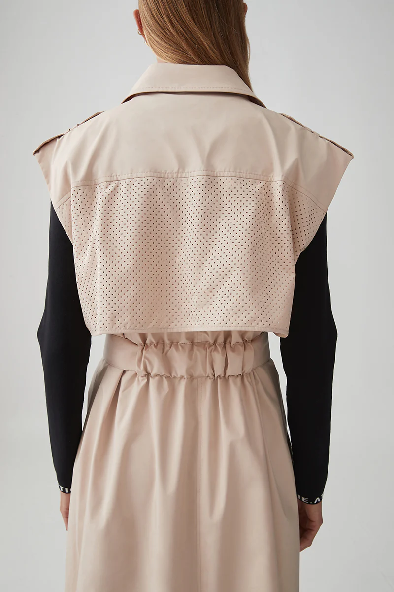 Sleeveless Belted Trench 703 - Image 11