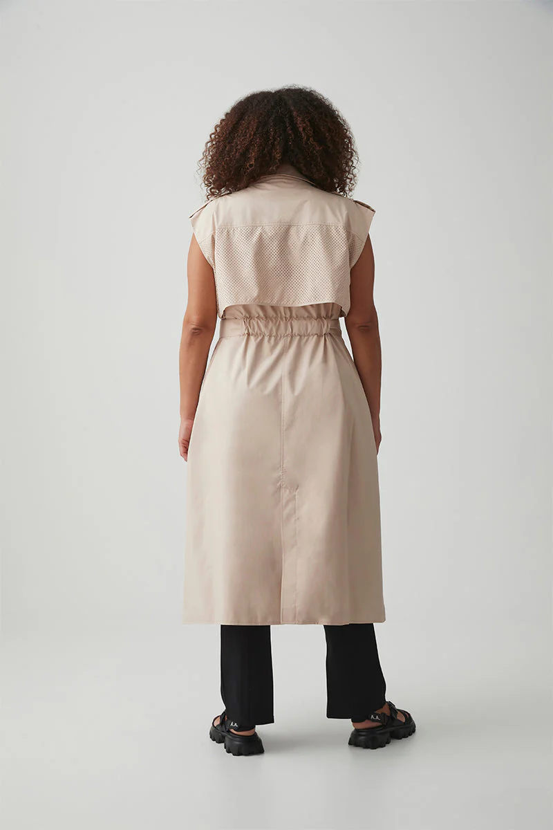 Sleeveless Belted Trench 703 - Image 16
