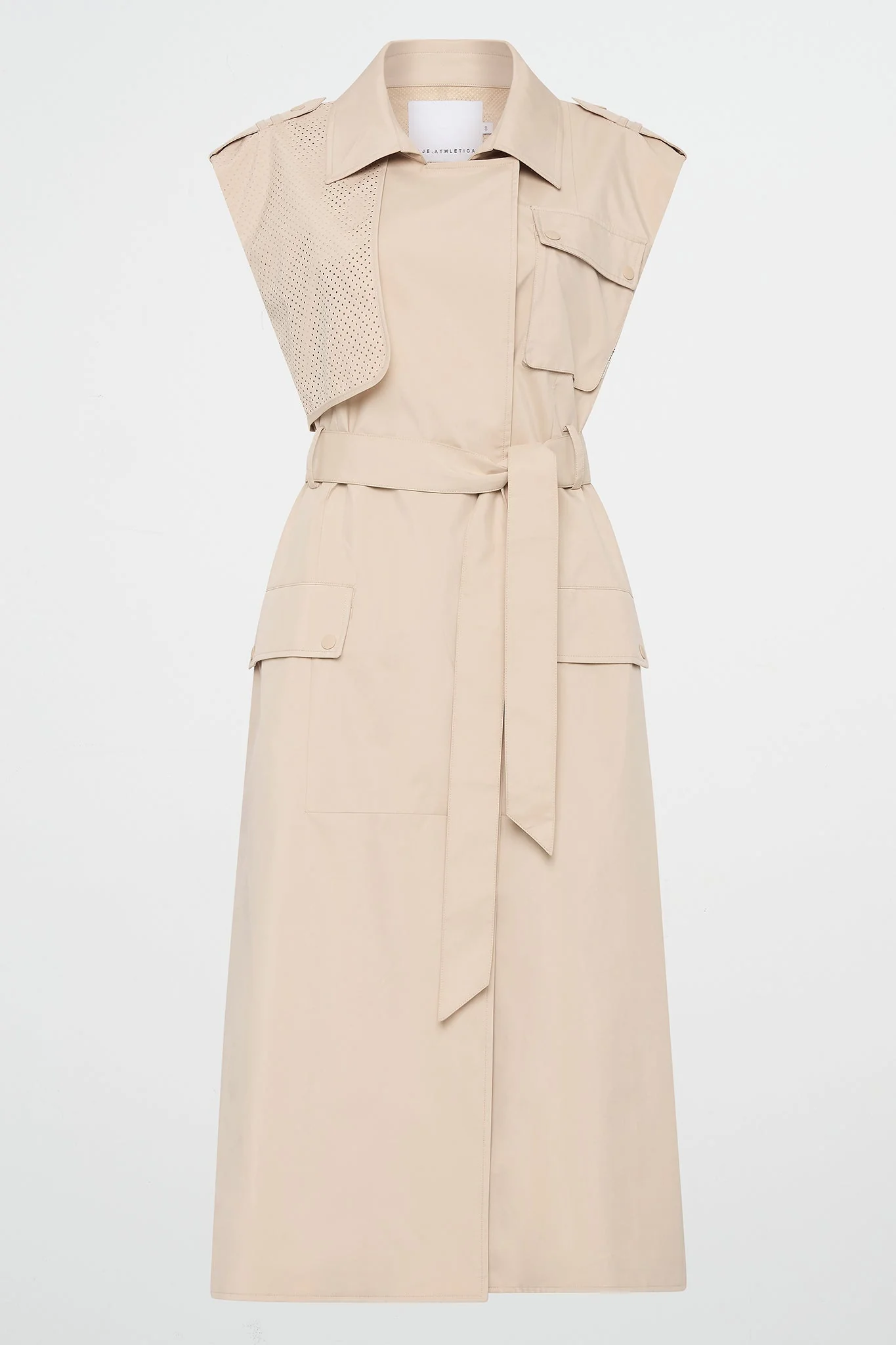 Sleeveless Belted Trench 703 - Image 19