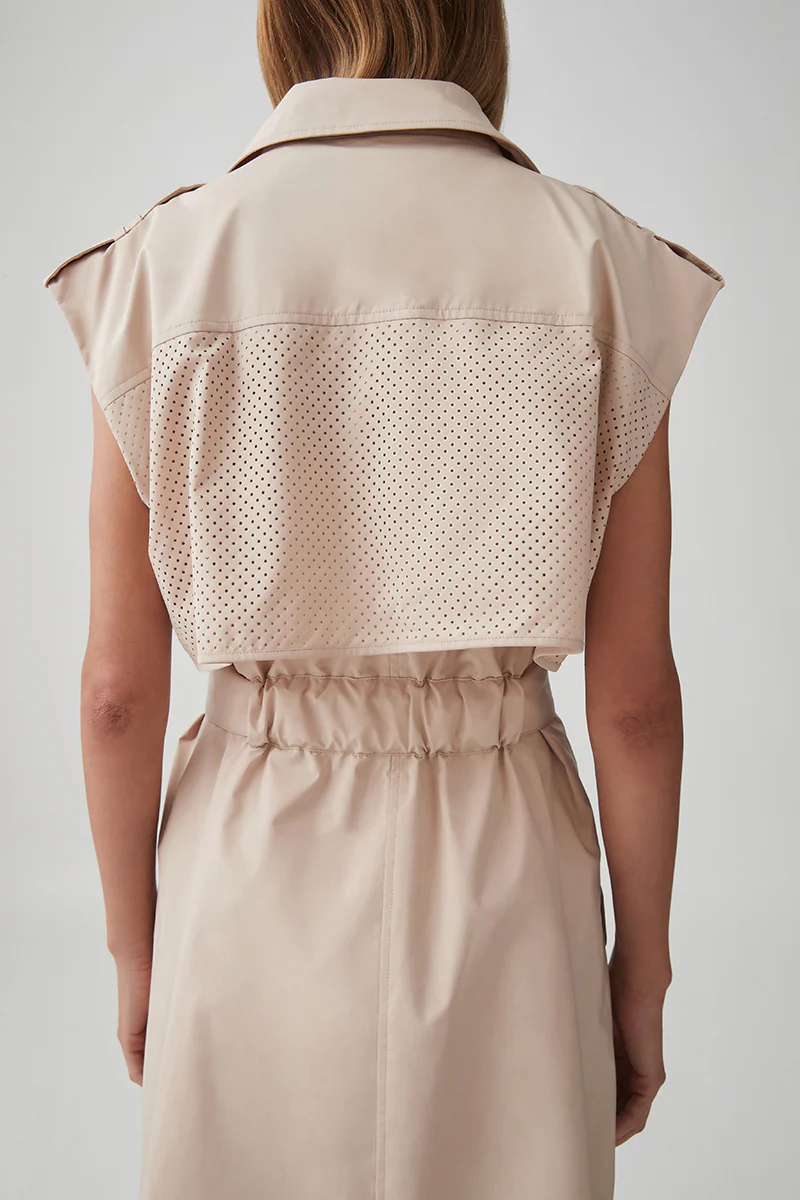 Sleeveless Belted Trench 703 - Image 6