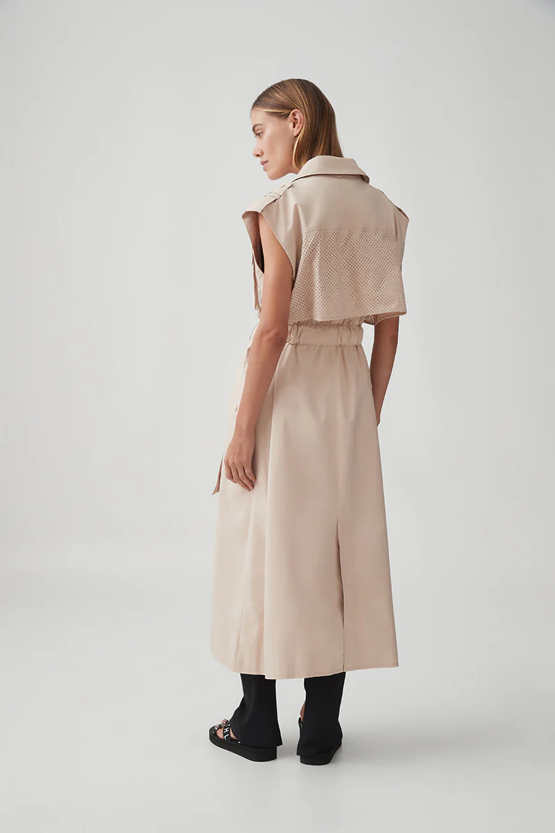 Sleeveless Belted Trench 703 - Image 7