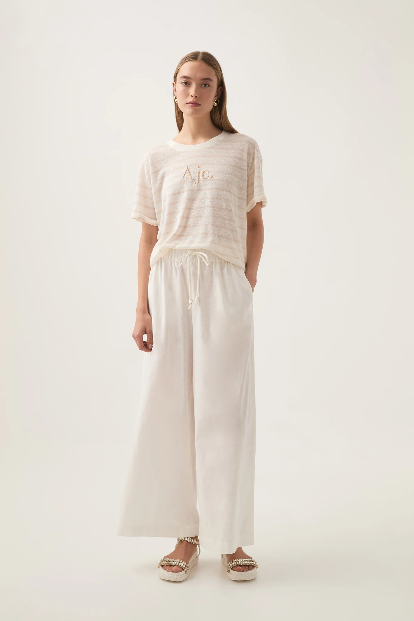 Softly Stripe Logo Tee - Image 3