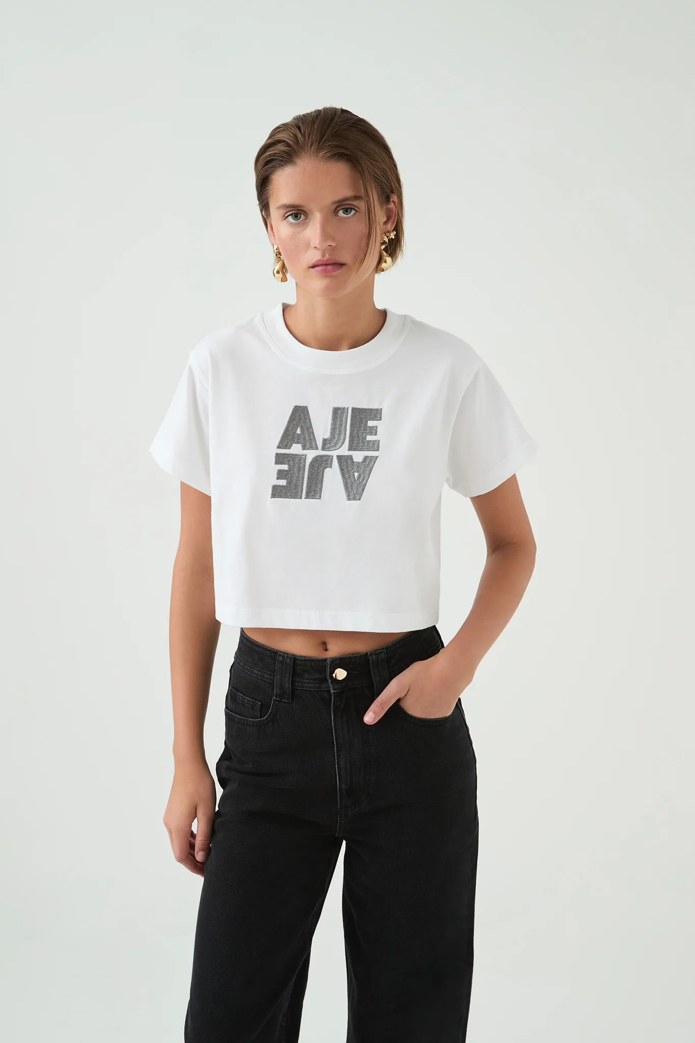 Spark Logo Cropped Tee - Image 4