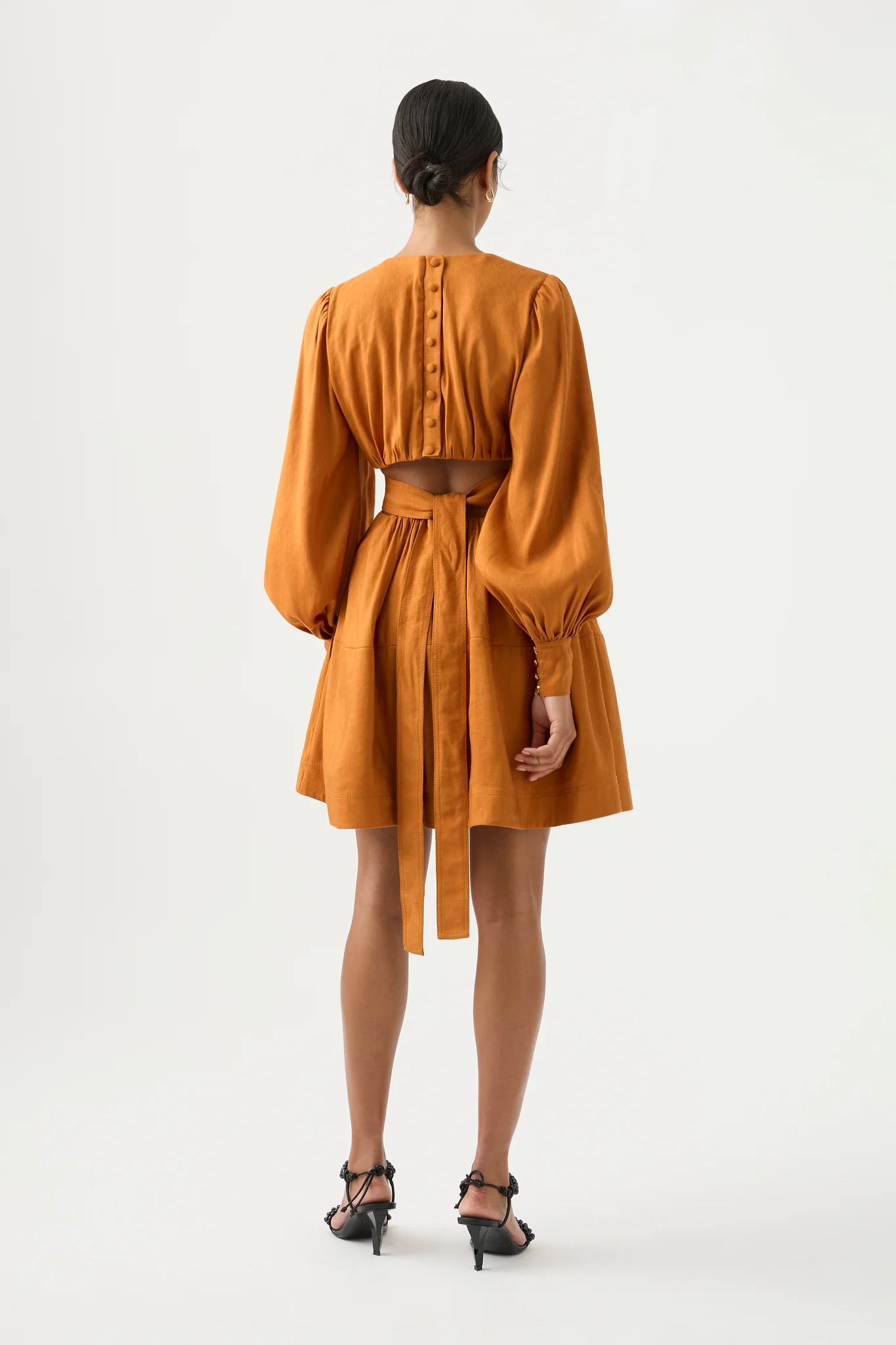 Spectral V-Neck Mini Dress - Image 6