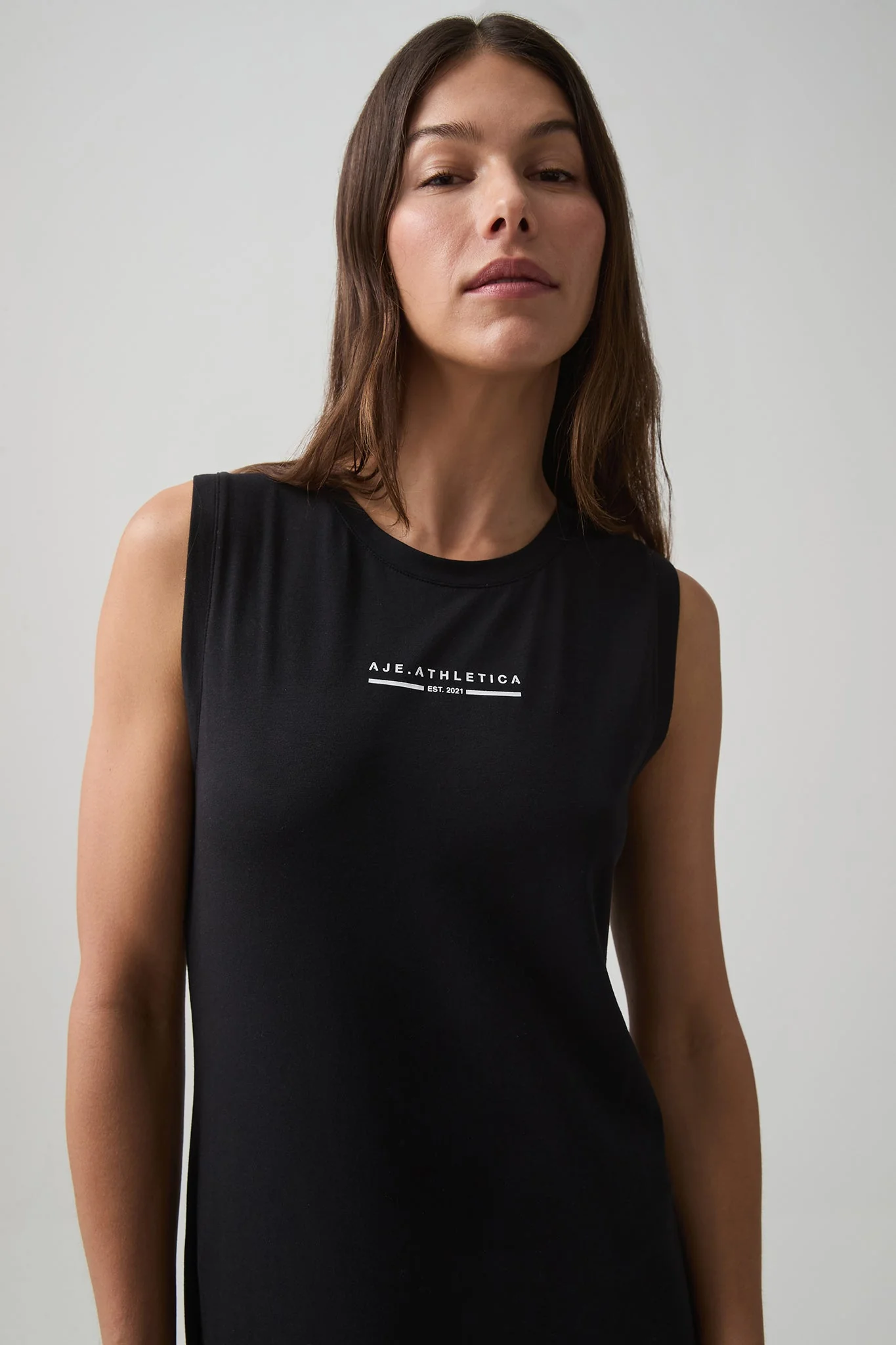 Split Hem Jersey Dress 816 - Image 3