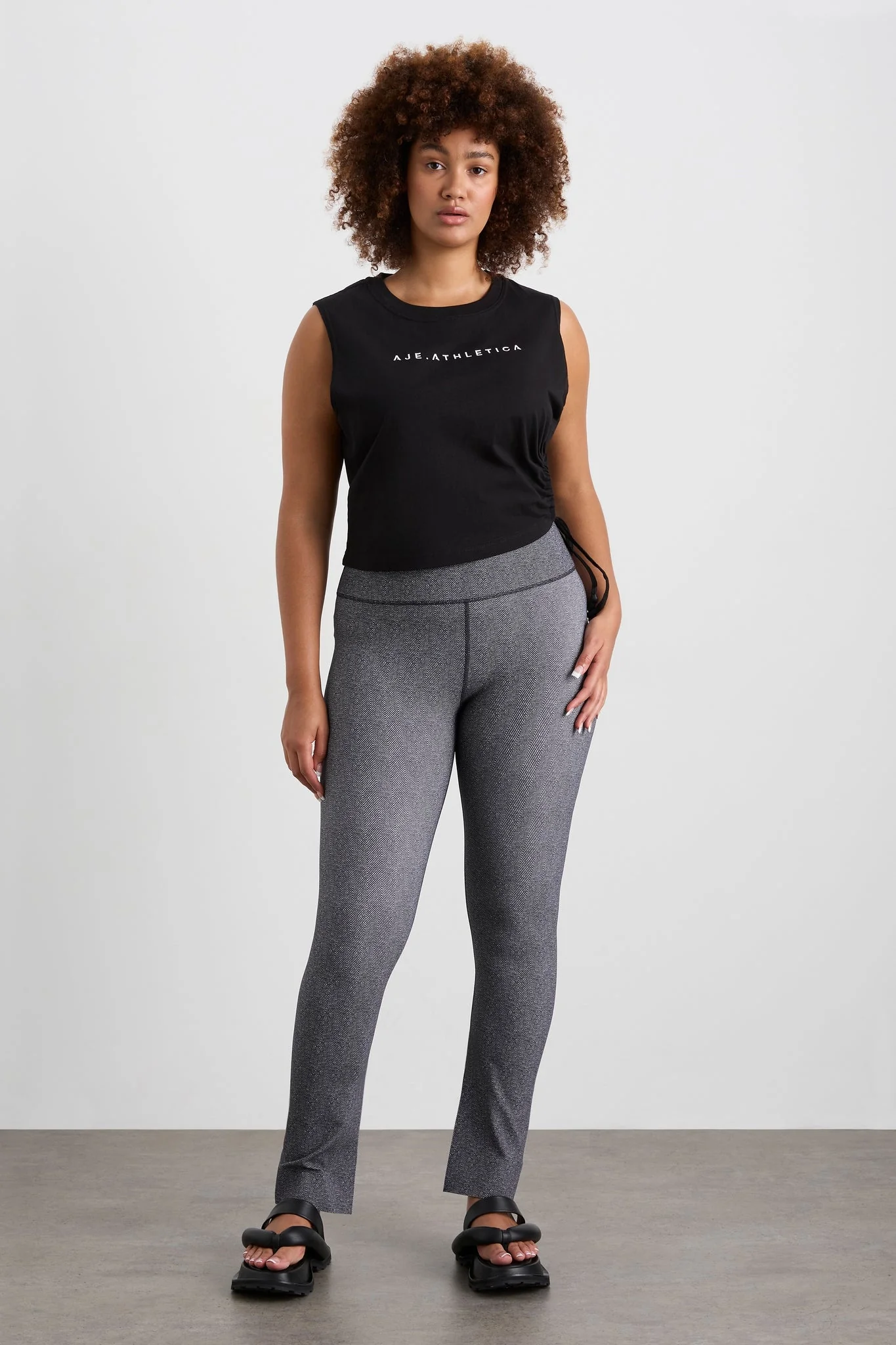 Split Hem Leggings 205 - Image 10
