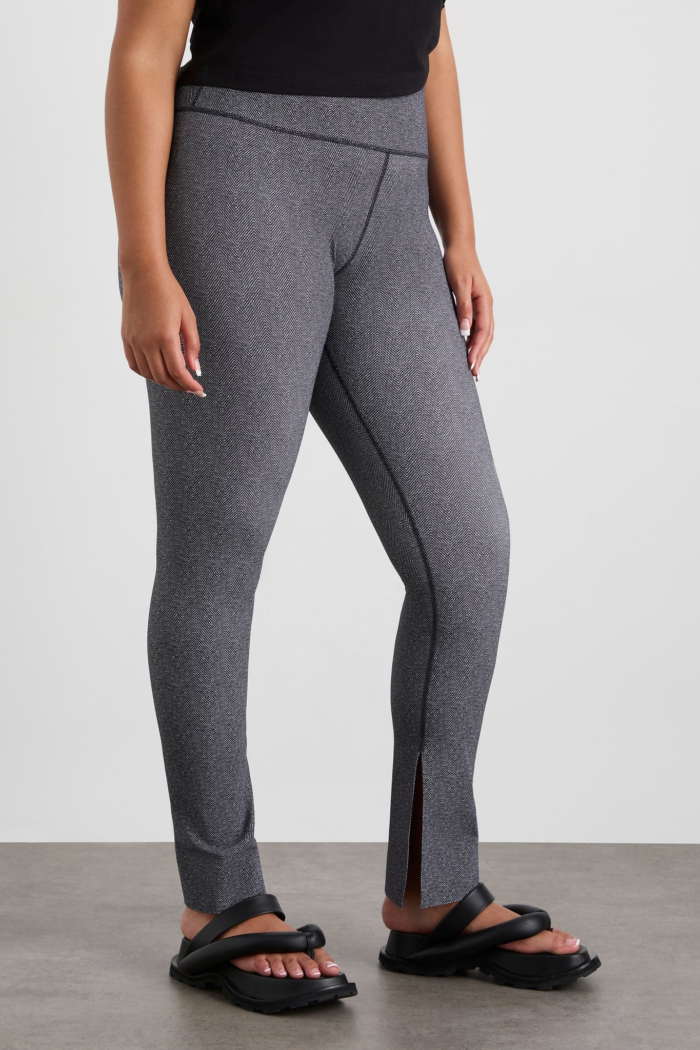 Split Hem Leggings 205 - Image 11