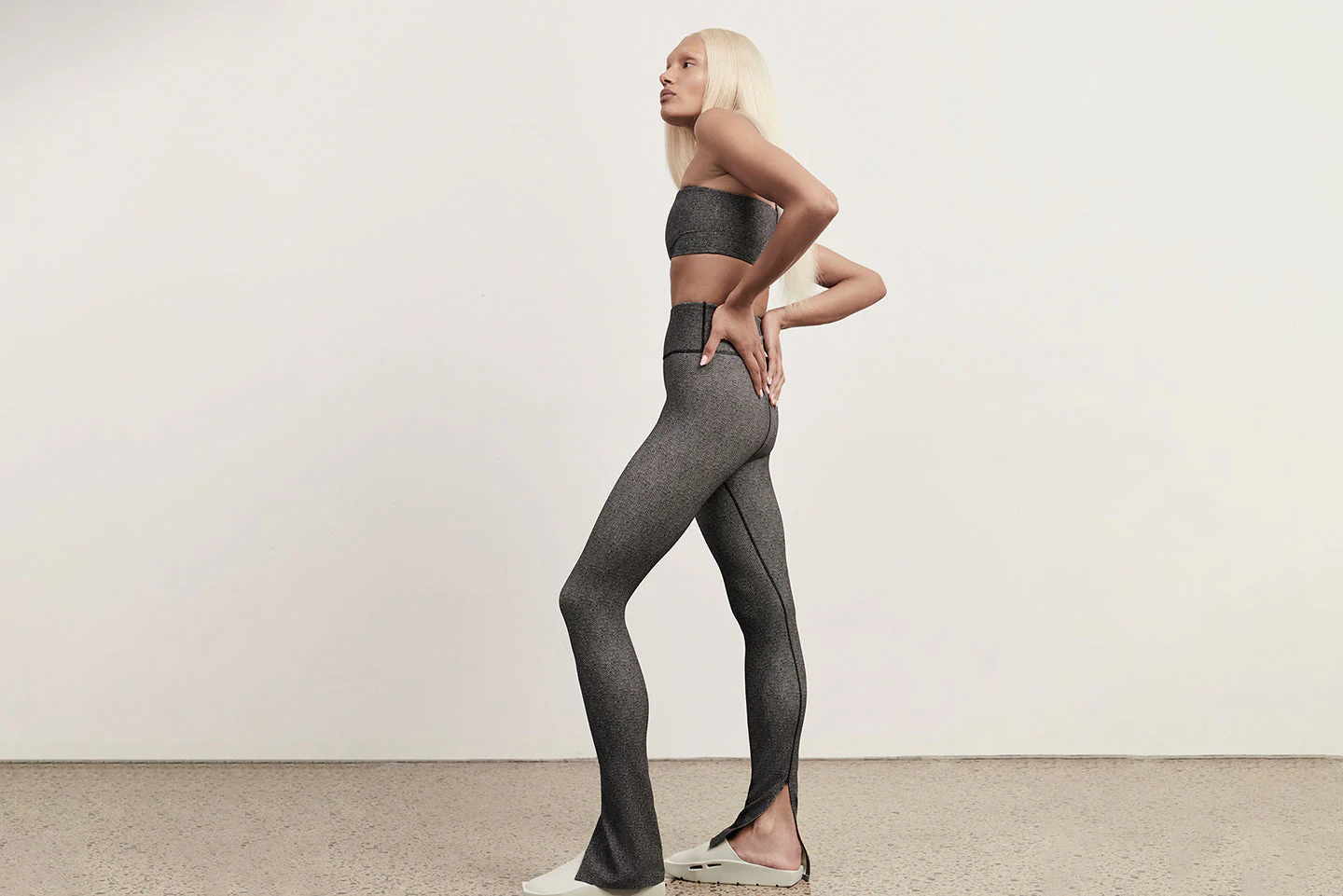 Split Hem Leggings 205 - Image 14