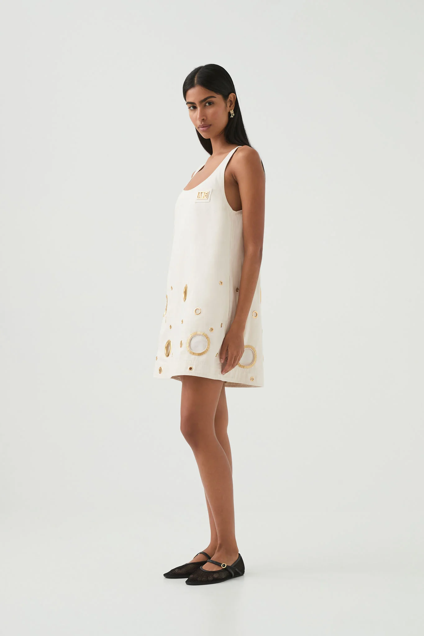 Stella Denim Mini Dress - Image 5