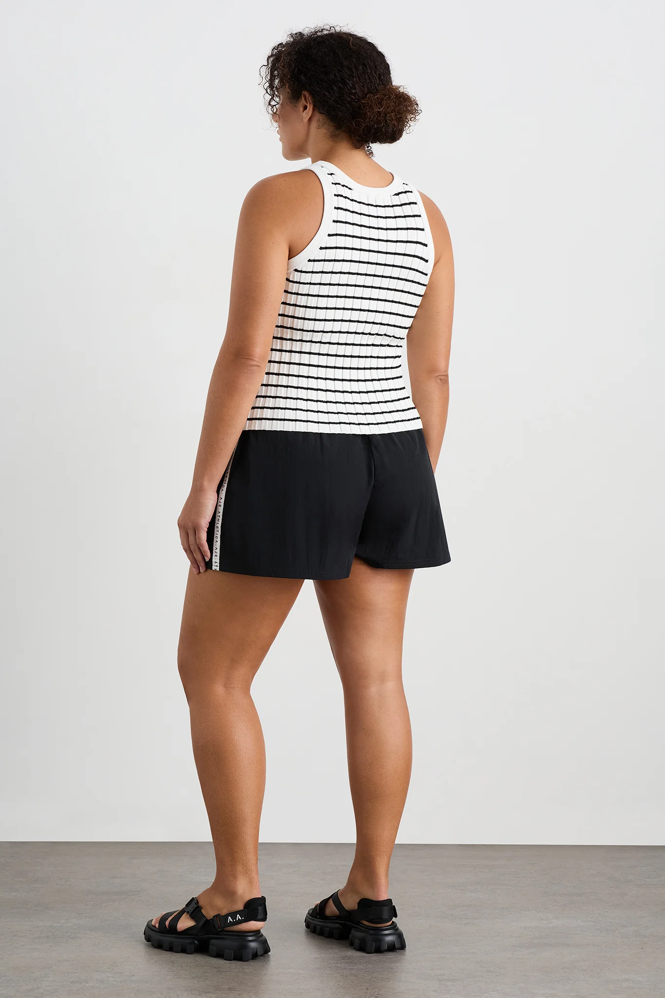 Striped Knitted Logo Tank 135 - Image 14