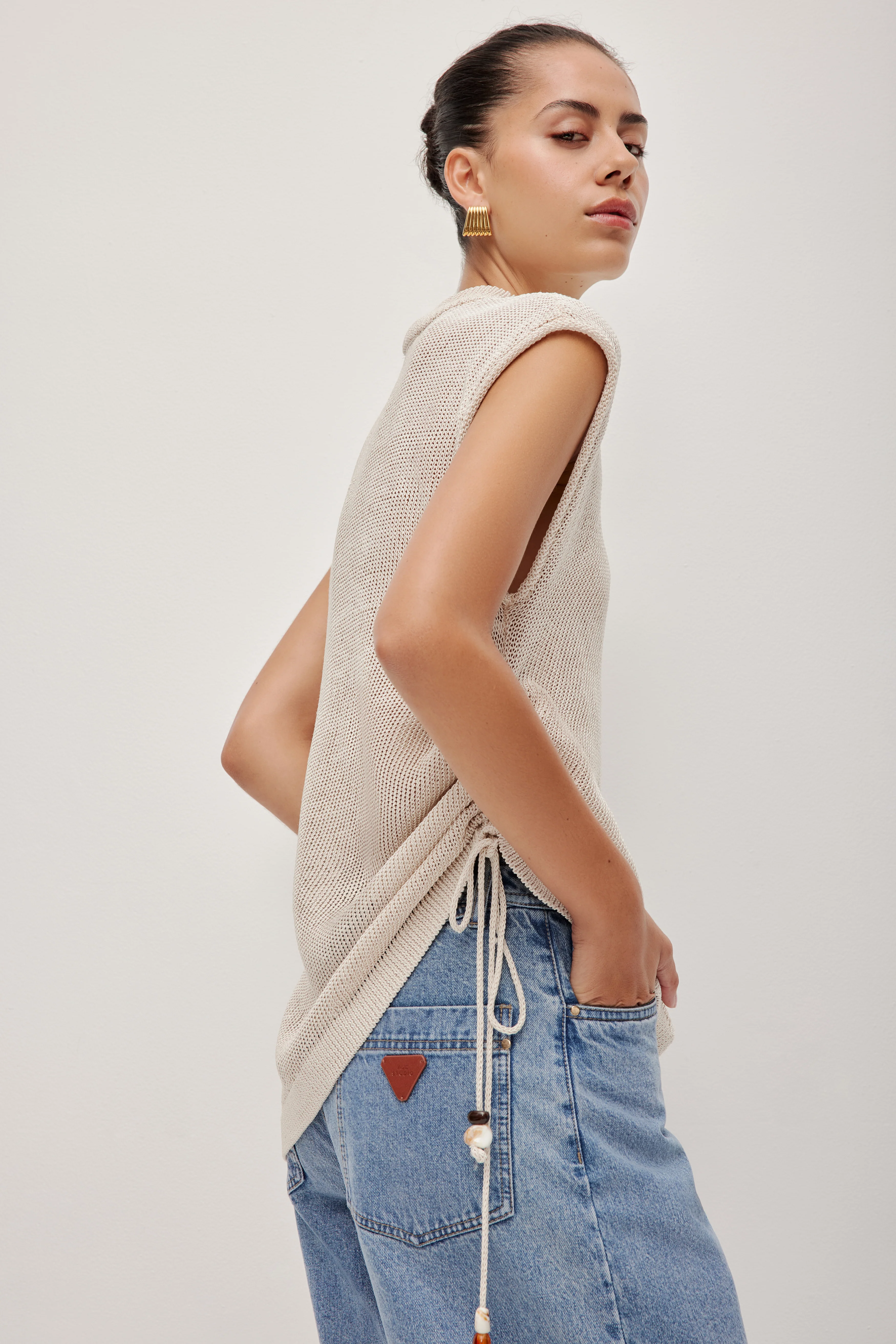 Suri Ruched Knit Top - Image 6