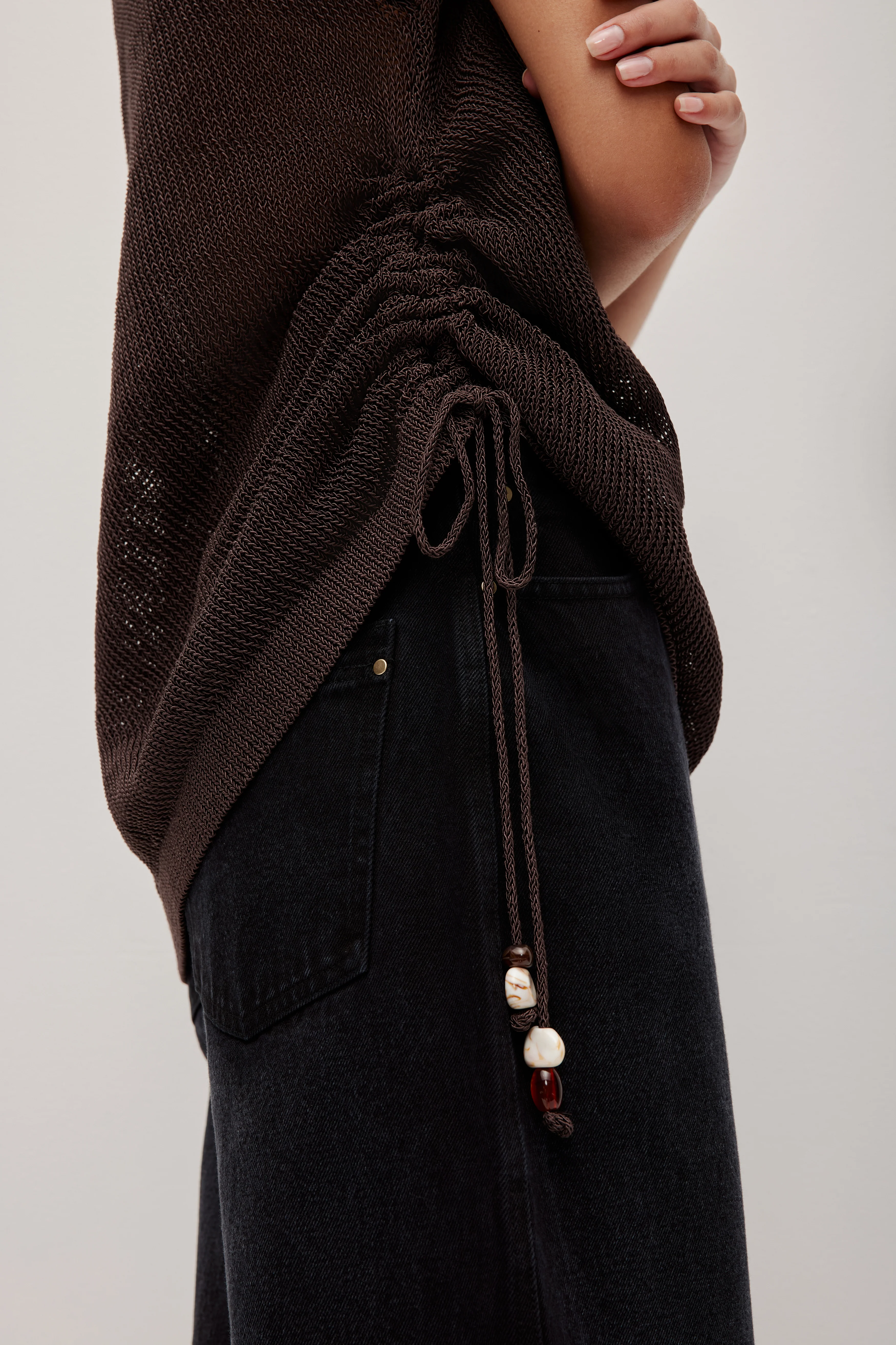 Suri Ruched Knit Top - Image 3