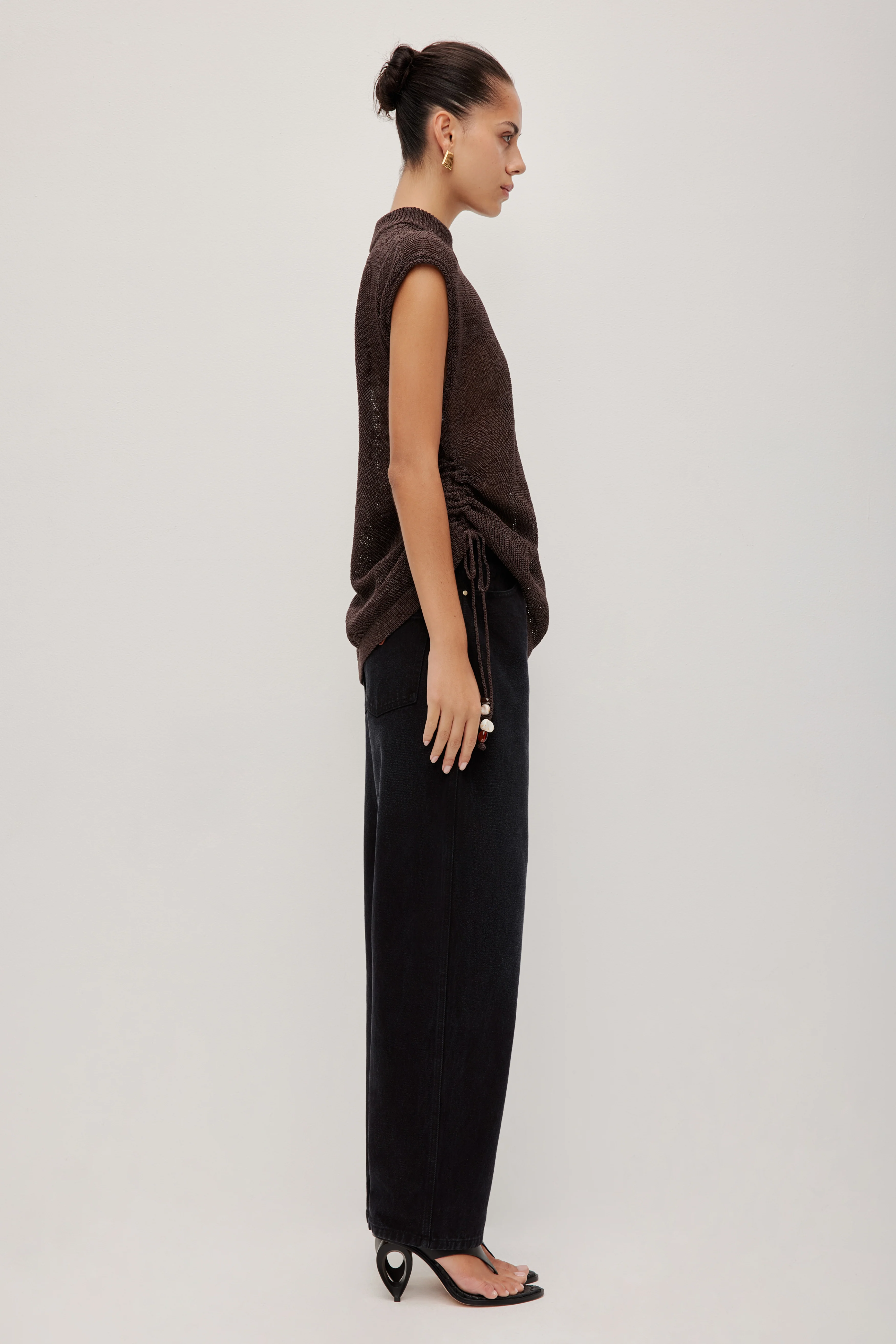 Suri Ruched Knit Top - Image 6