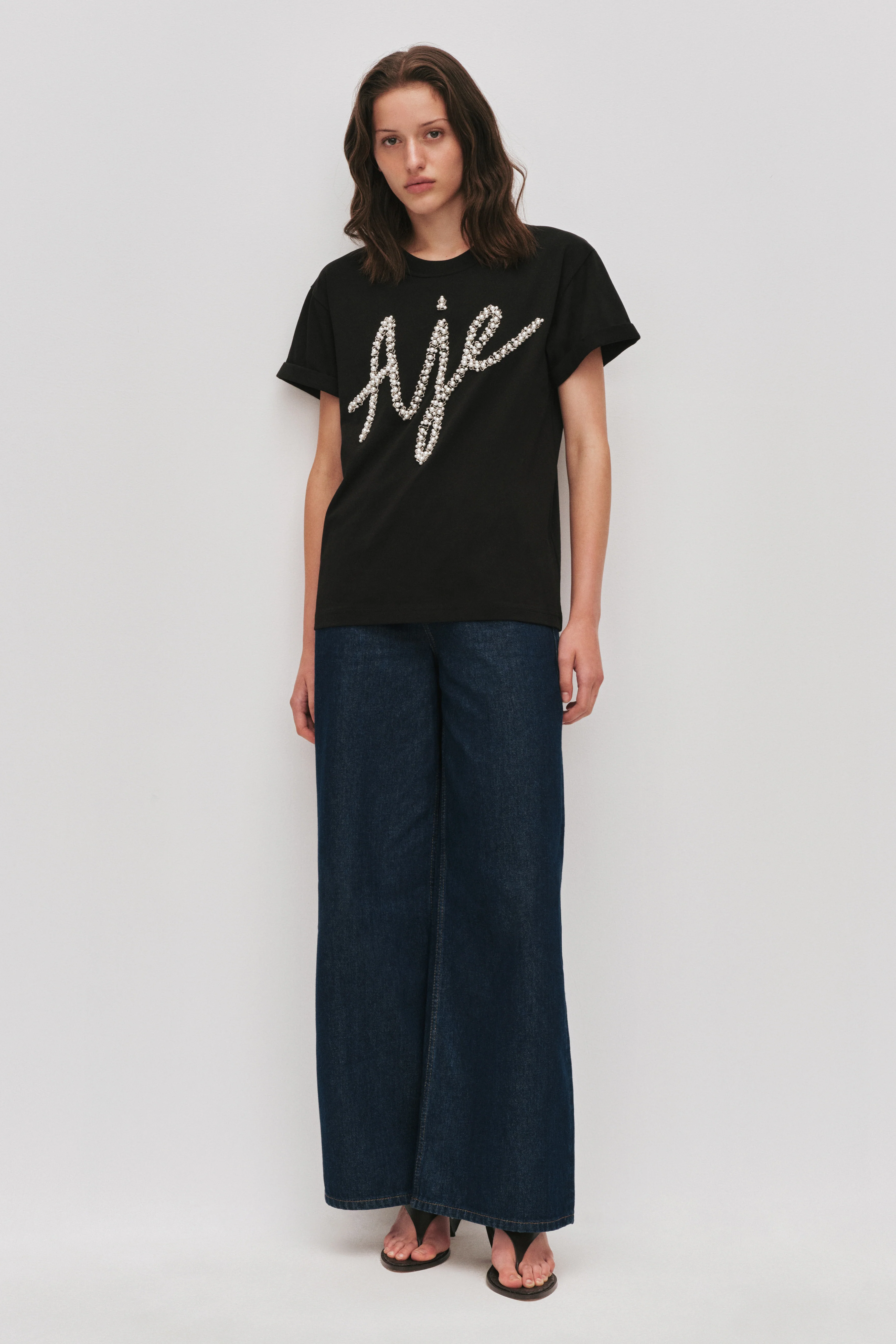 Syla Embellished Logo Tee - Image 3