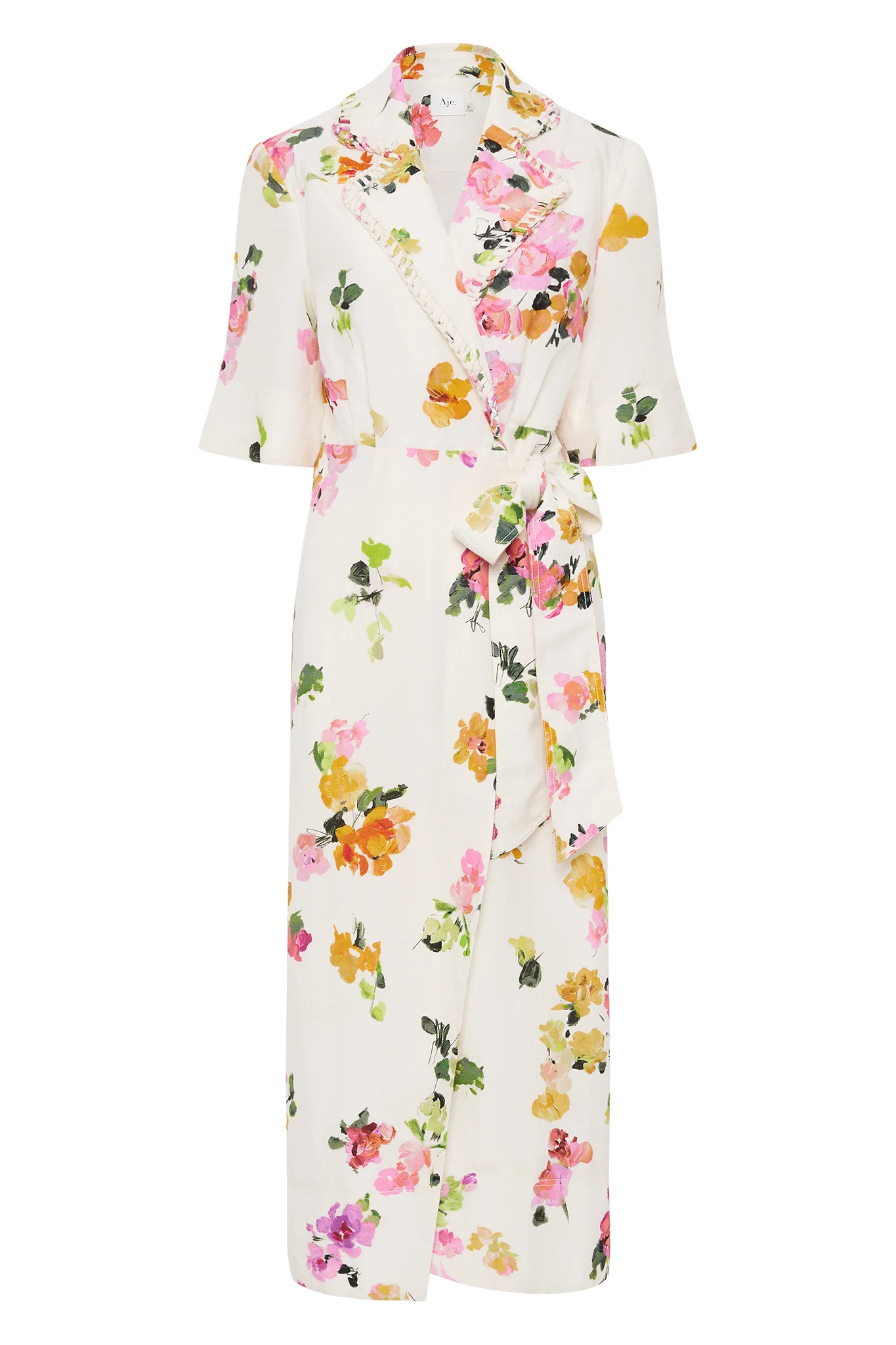 Tabitha Wrap Front Midi Dress - Image 2