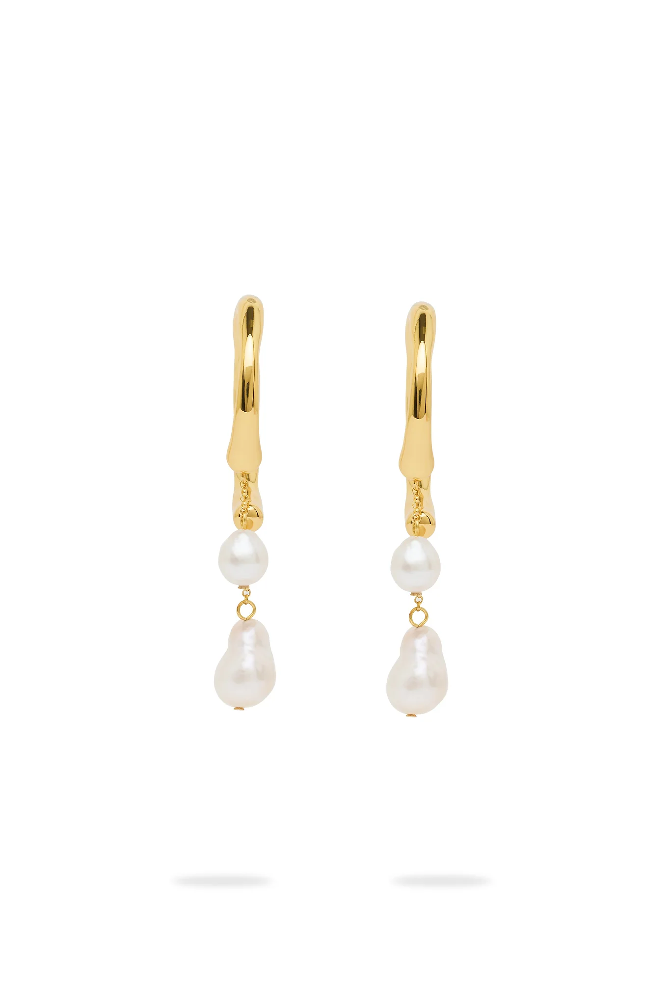 Talla Pearl Drop Hoop - Image 2