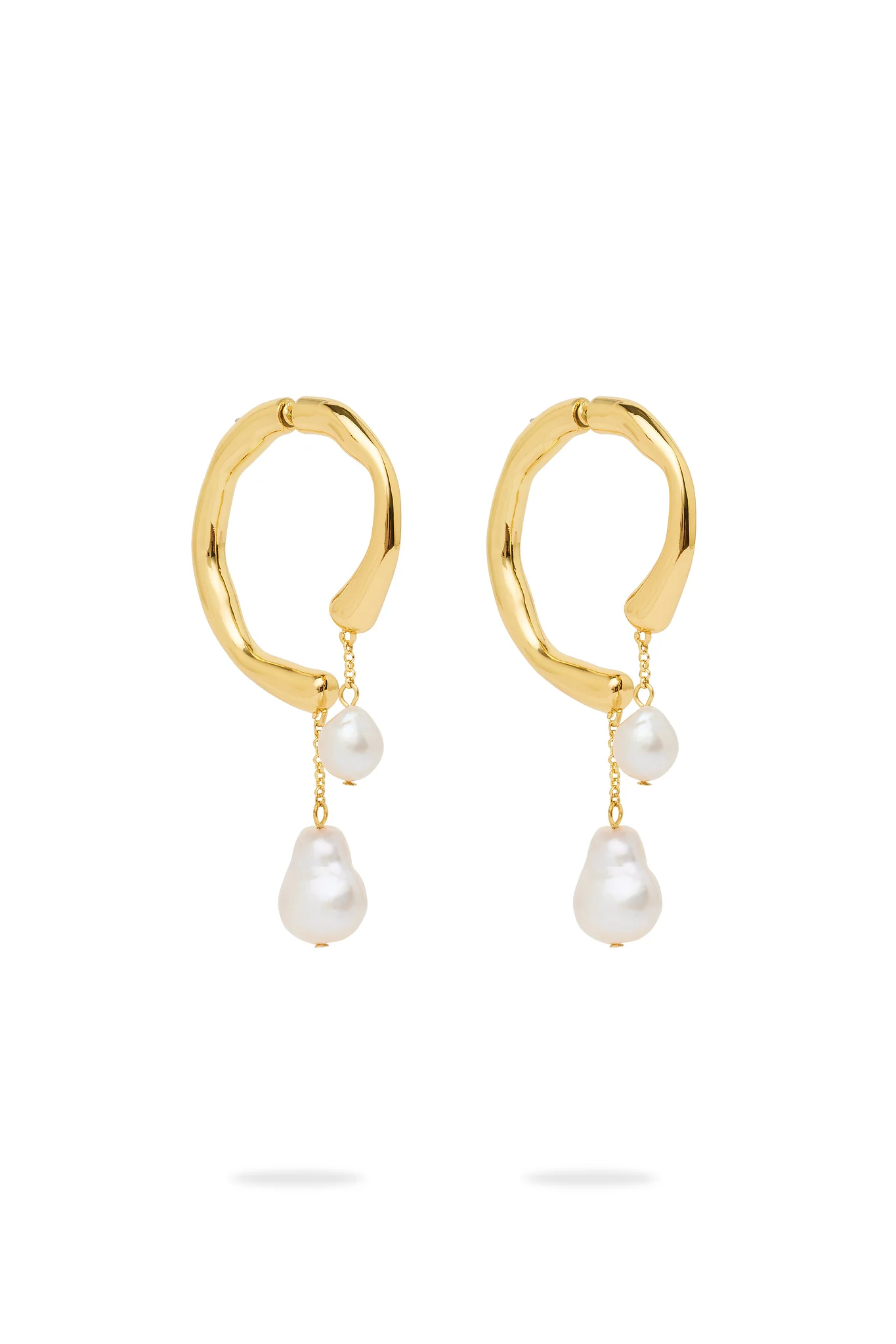 Talla Pearl Drop Hoop - Image 7
